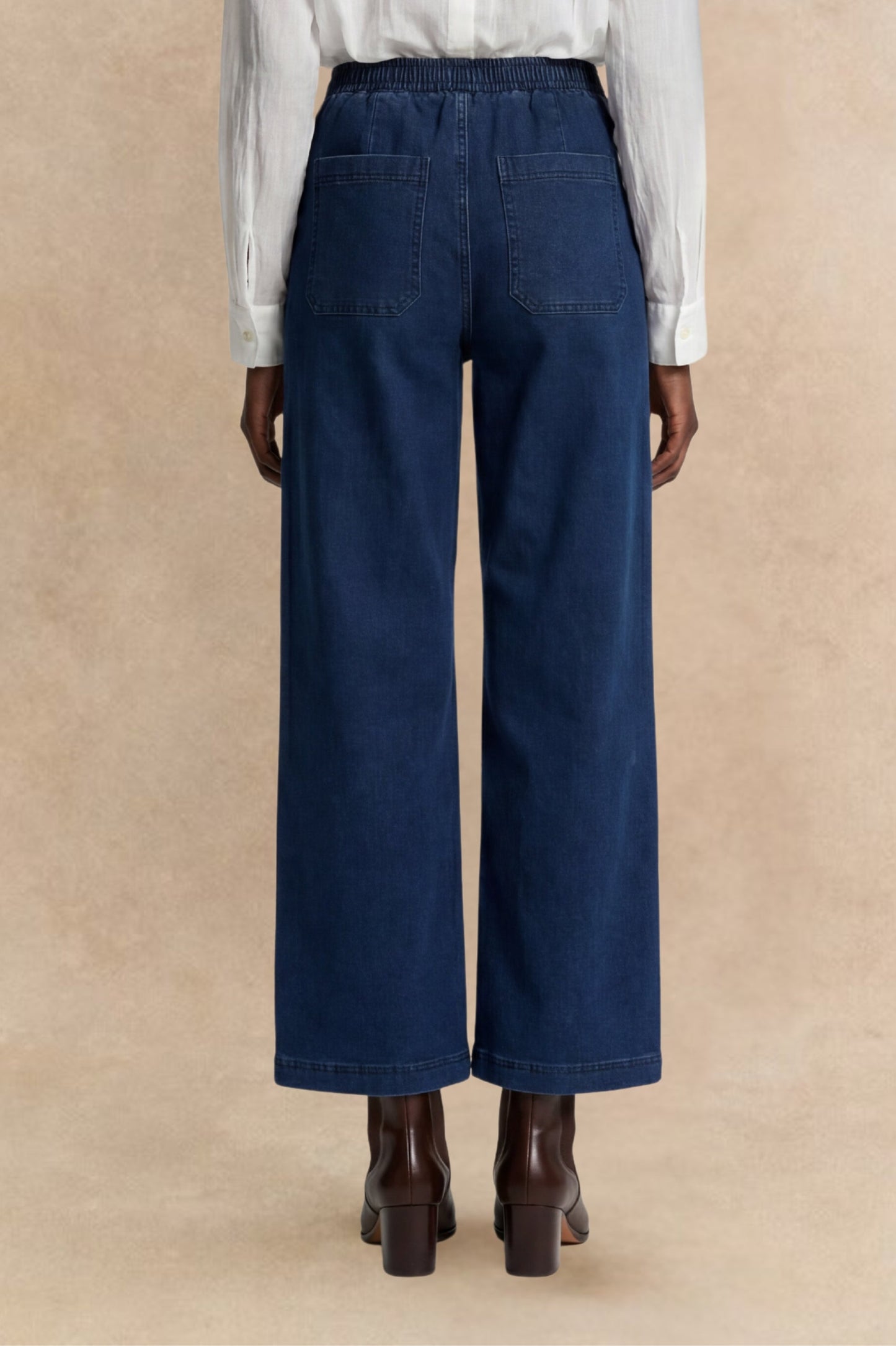 Marion Wide-Leg Denim Pants