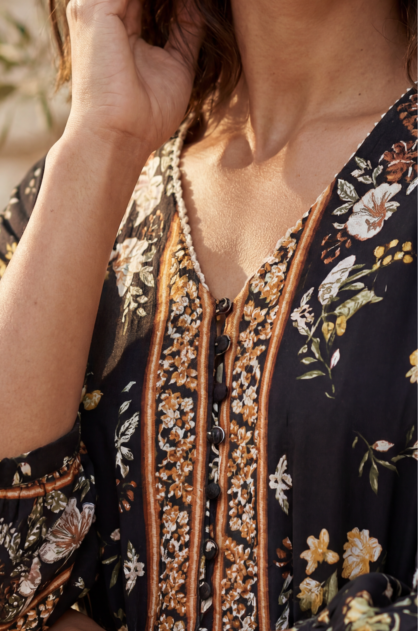 Brigitta Printed Boho Dress