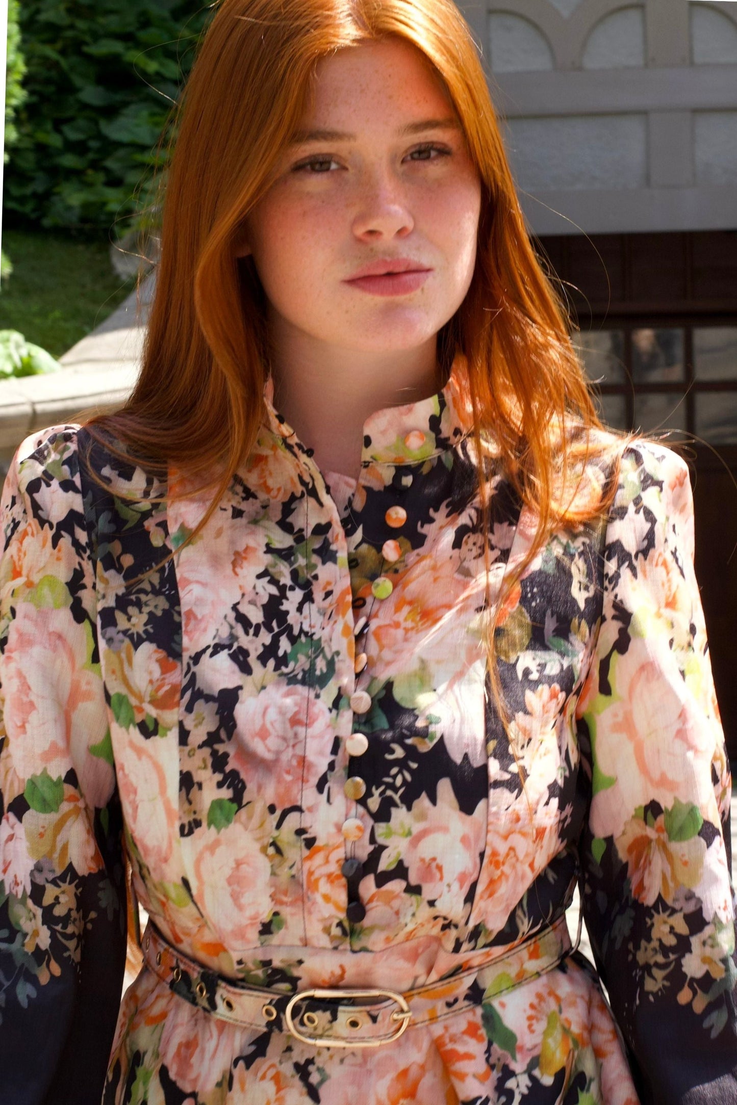 Isabella Black Floral Fit & Flare Dress