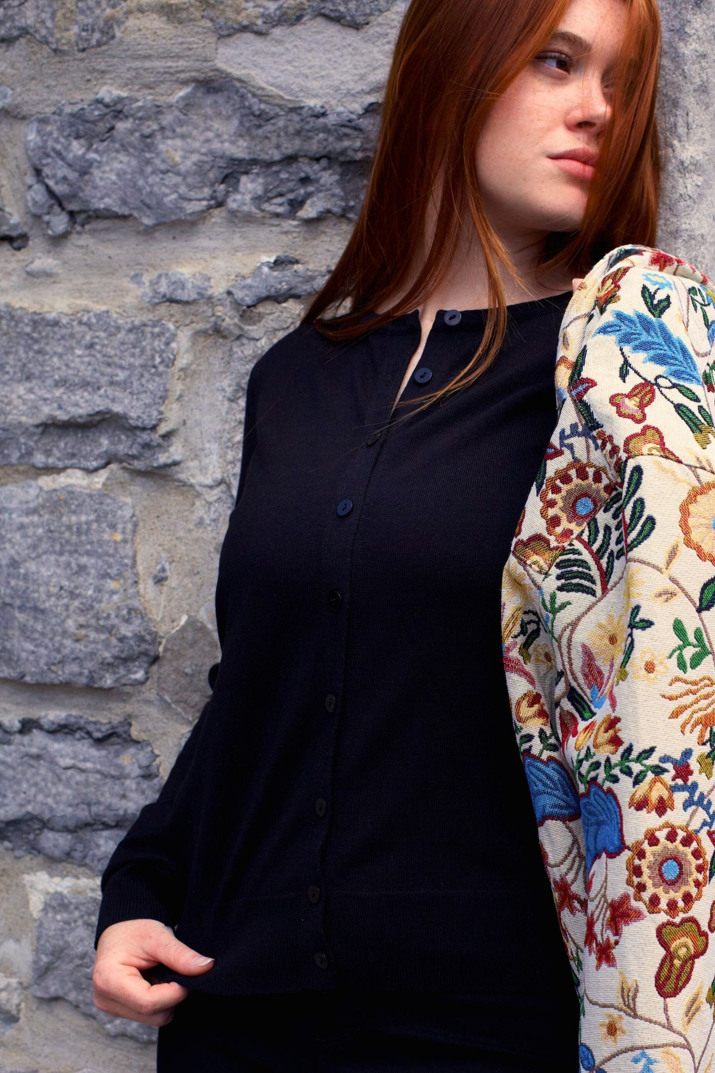 Noelle Lightweight Button-Front Cardigan