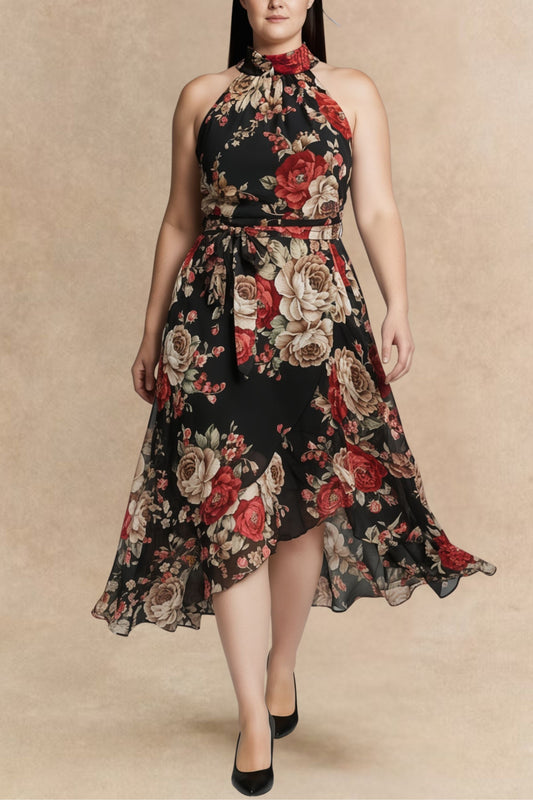 Alexandra Floral Halter Dress
