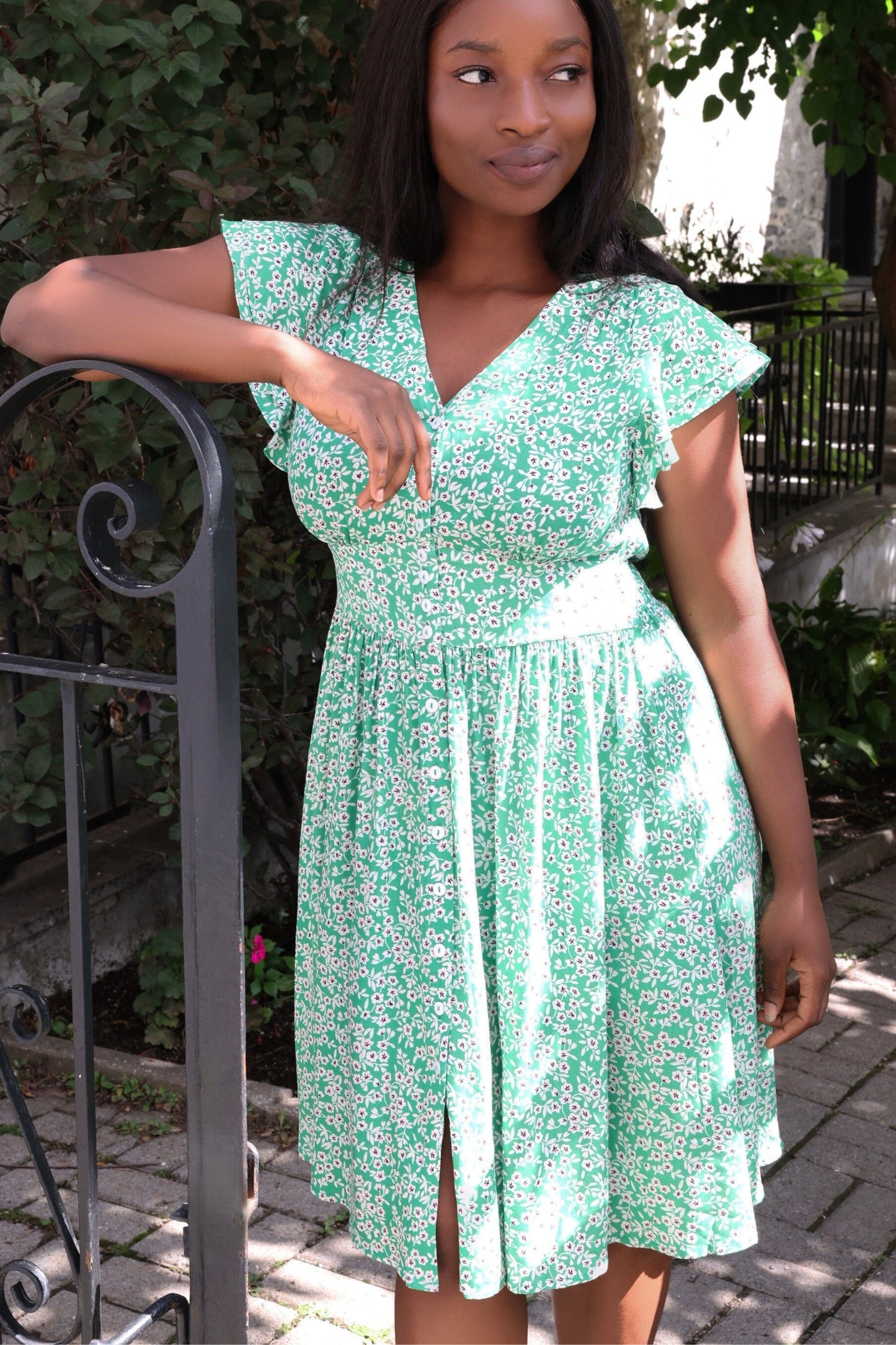 Alma Dress Short Ditsy Floral