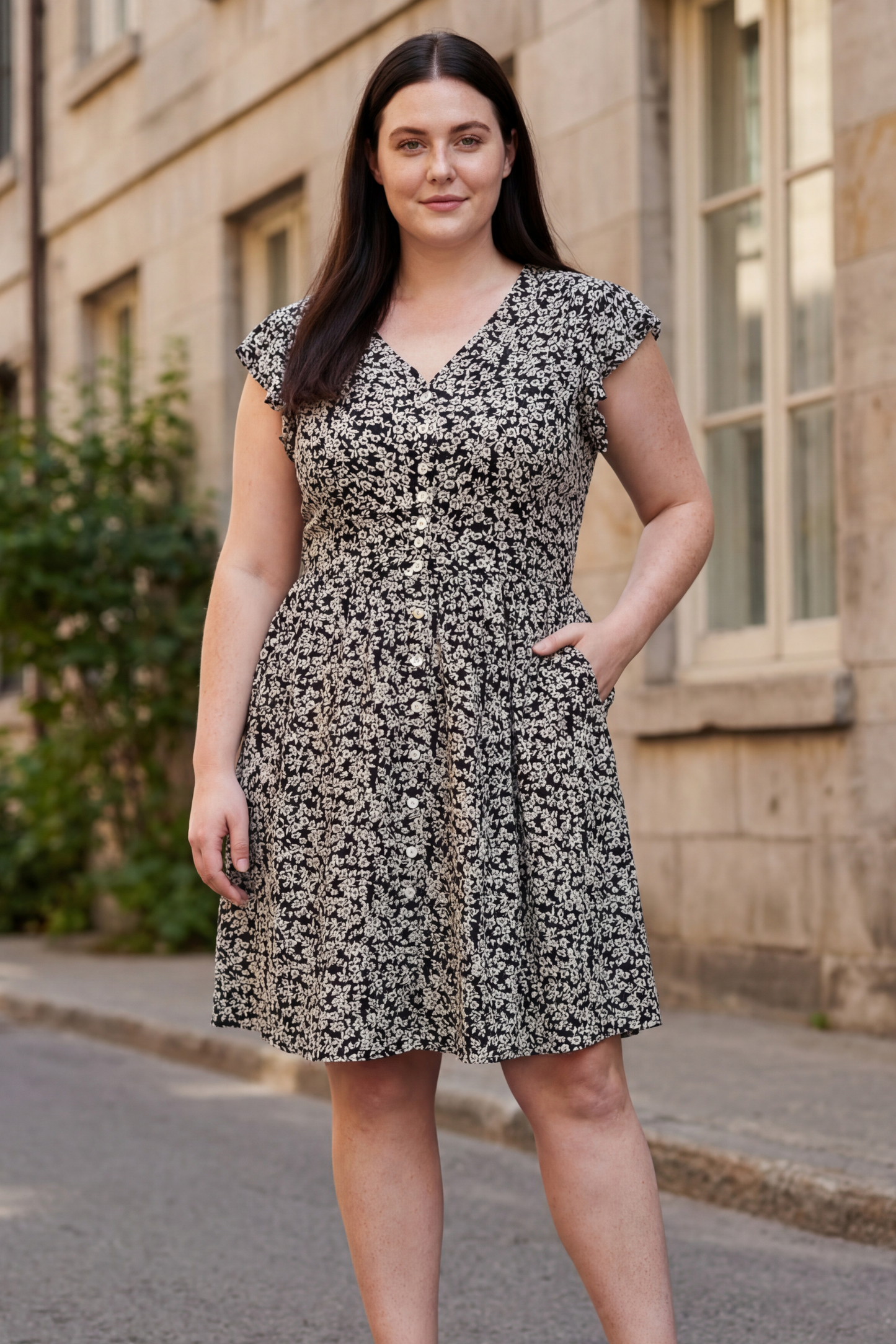 Alma Dress Short Ditsy Floral