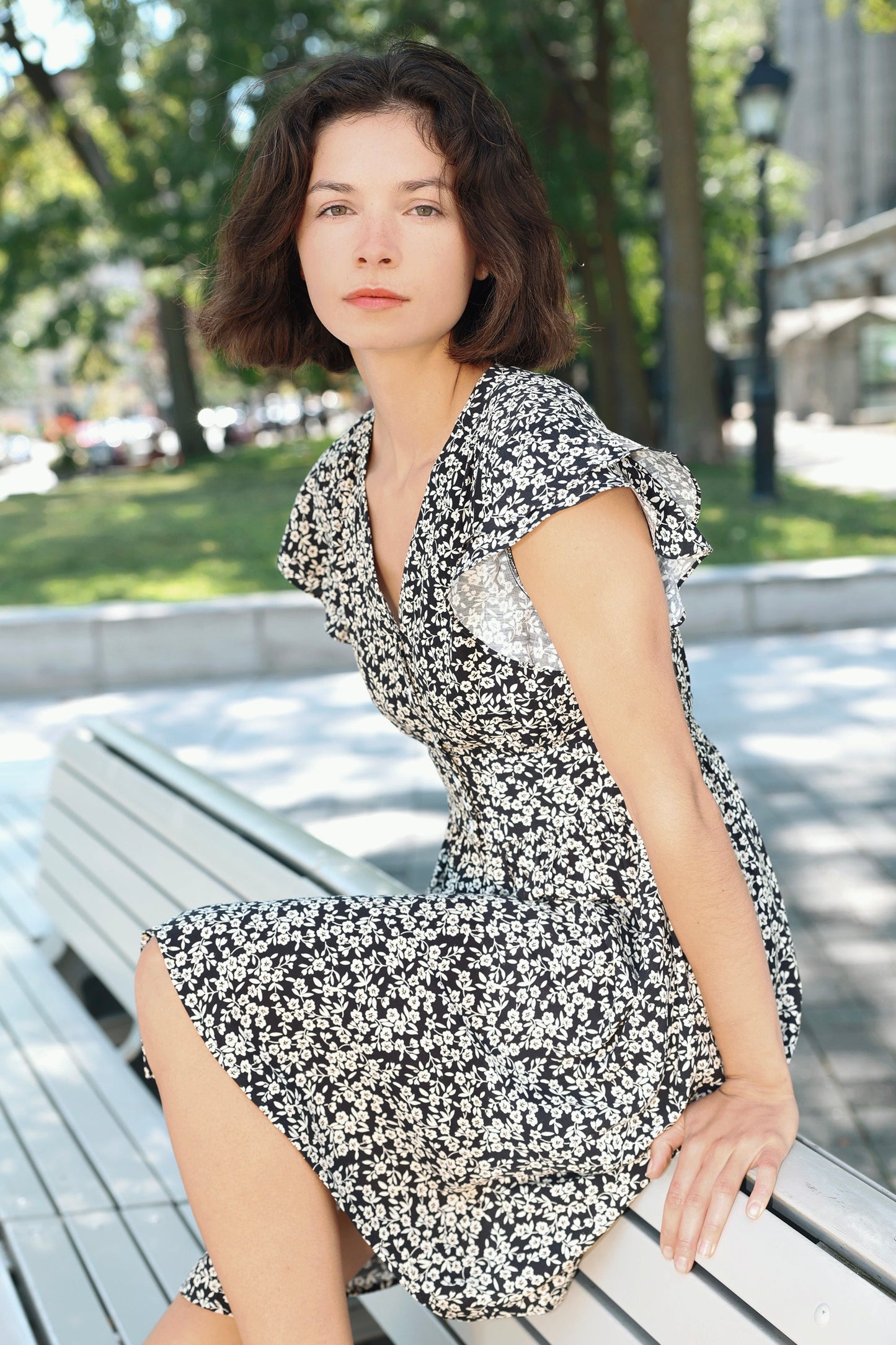 Alma Dress Short Ditsy Floral