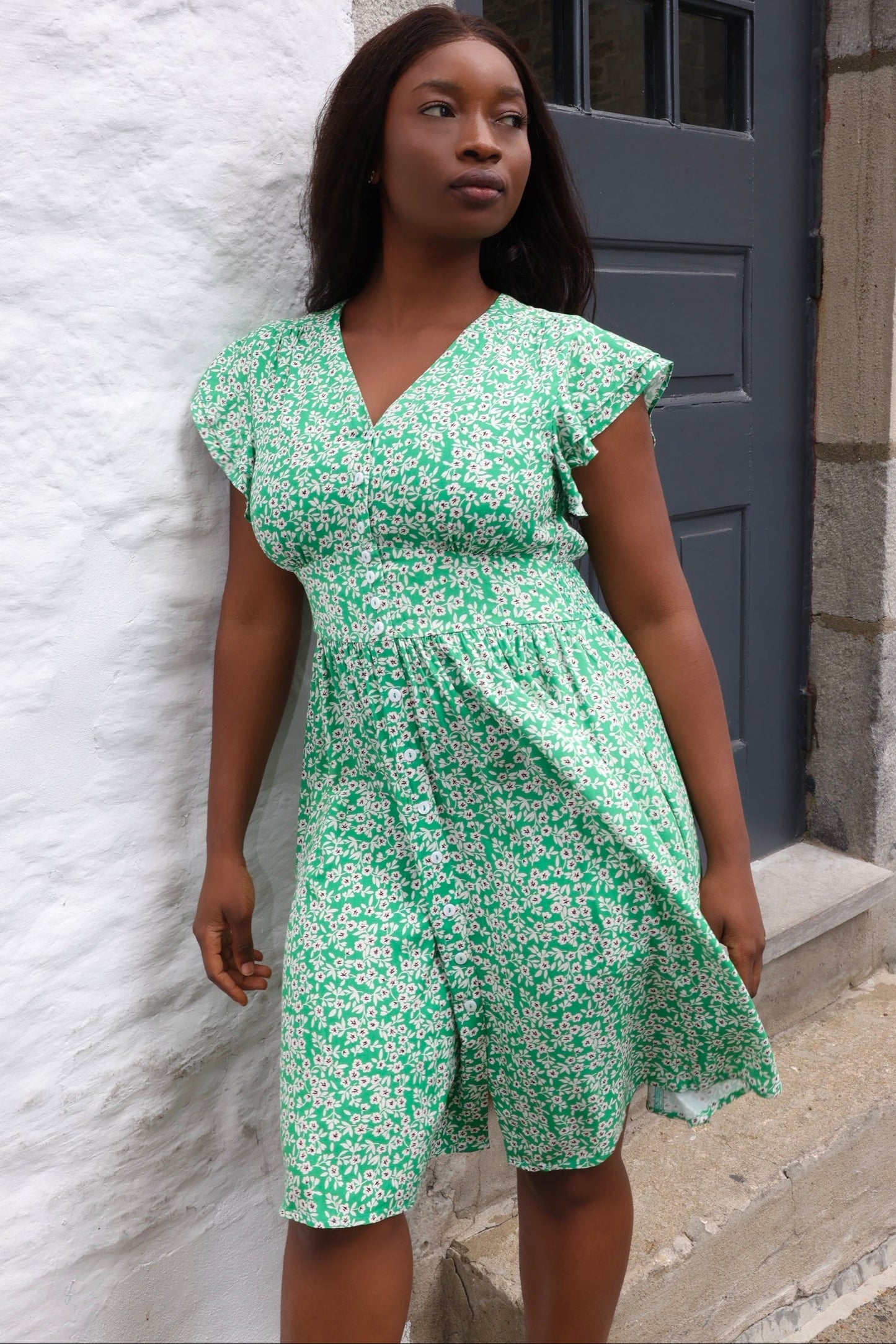 Alma Dress Short Ditsy Floral