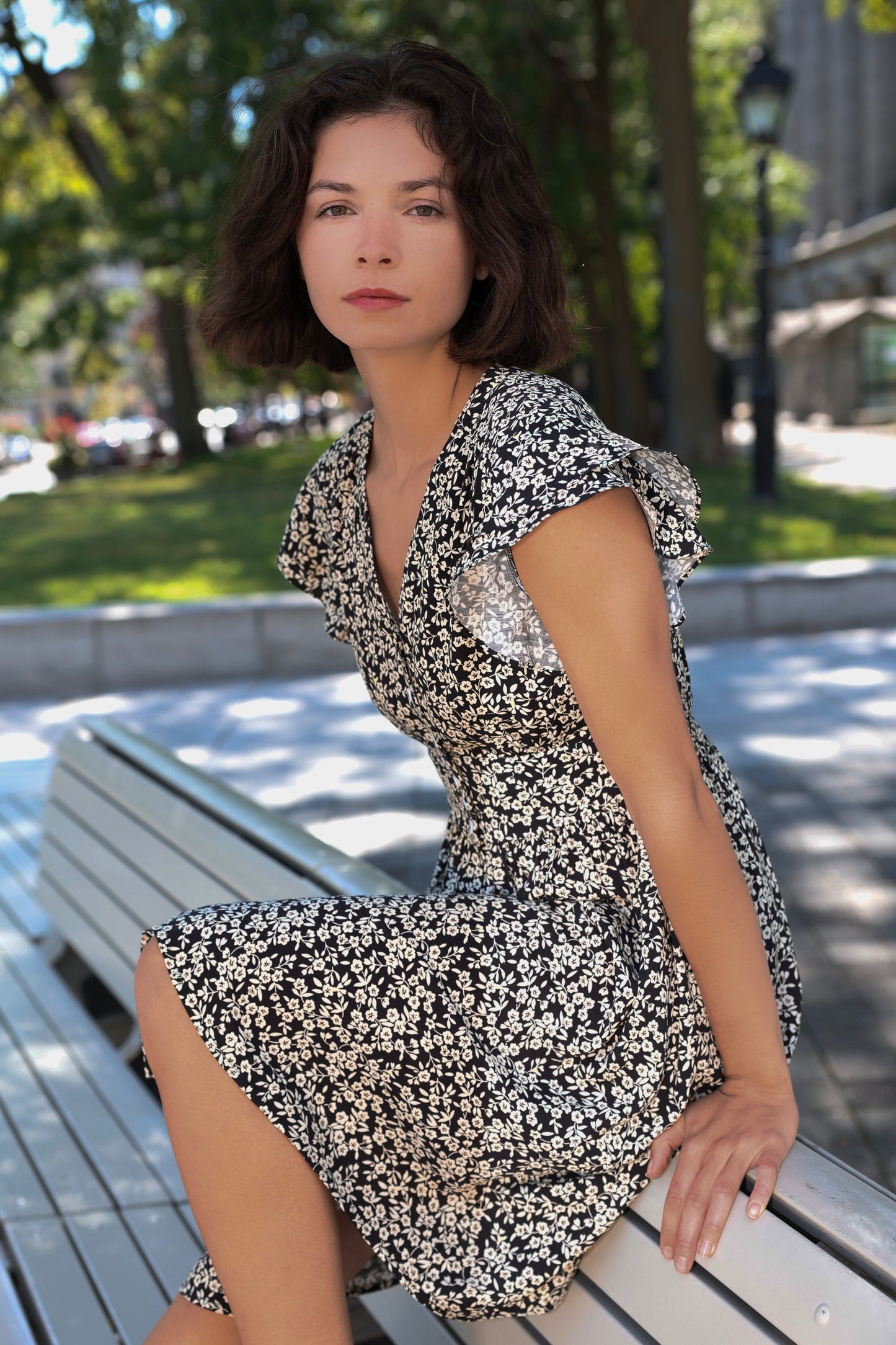 Alma Dress Short Ditsy Floral