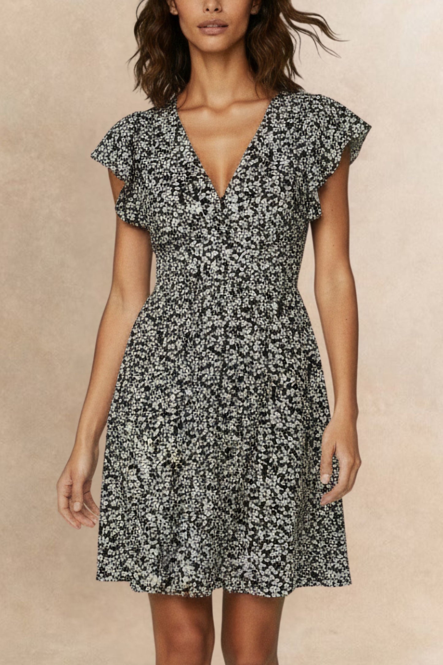 Alma Dress Short Ditsy Floral