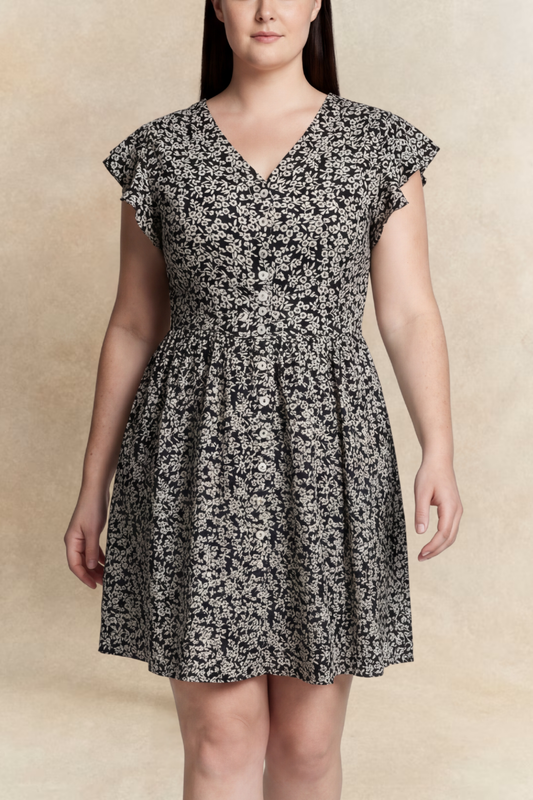 Alma Dress Short Ditsy Floral