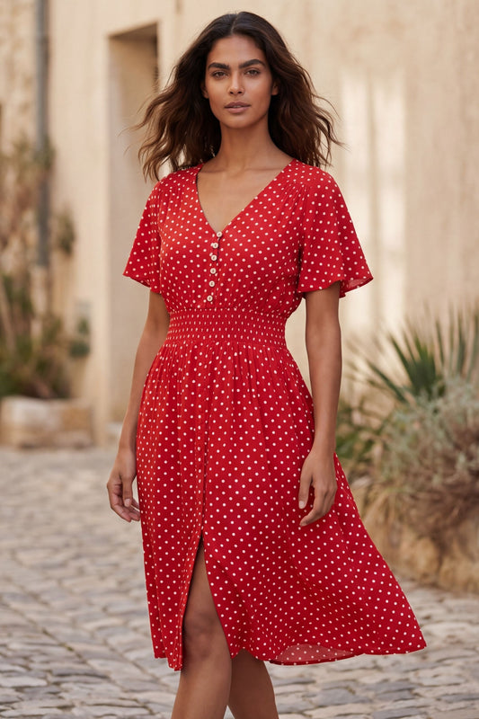 Antoinette Polka Dots Dress