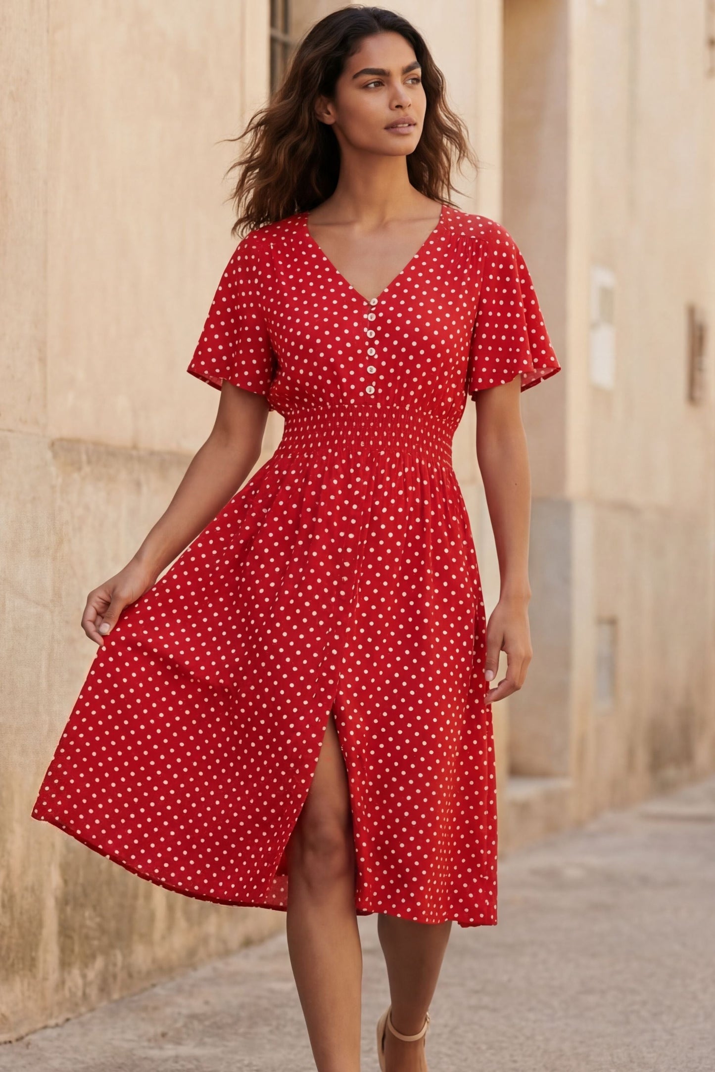 Antoinette Polka Dots Dress