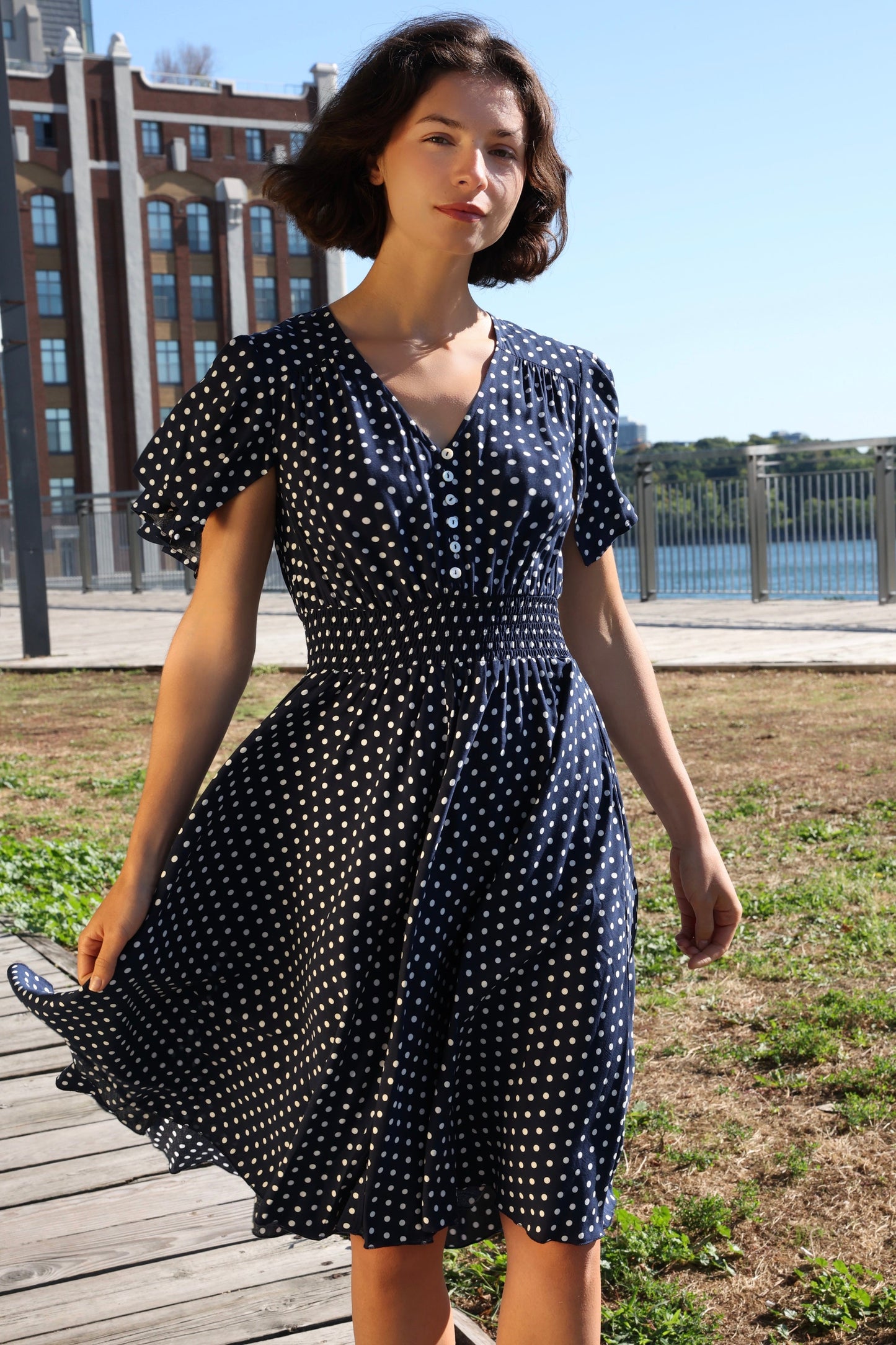 Antoinette Polka Dots Dress