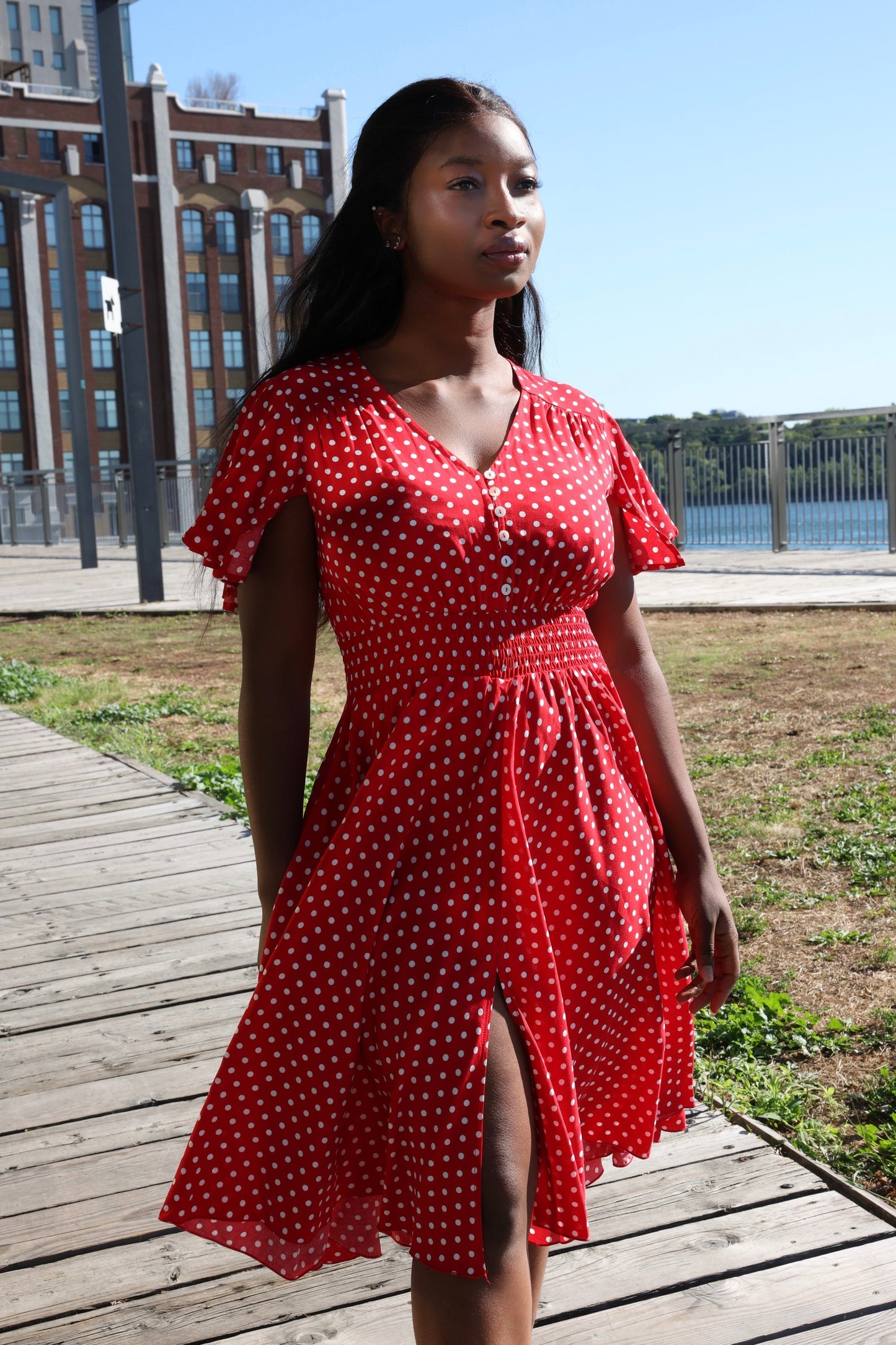Antoinette Polka Dots Dress