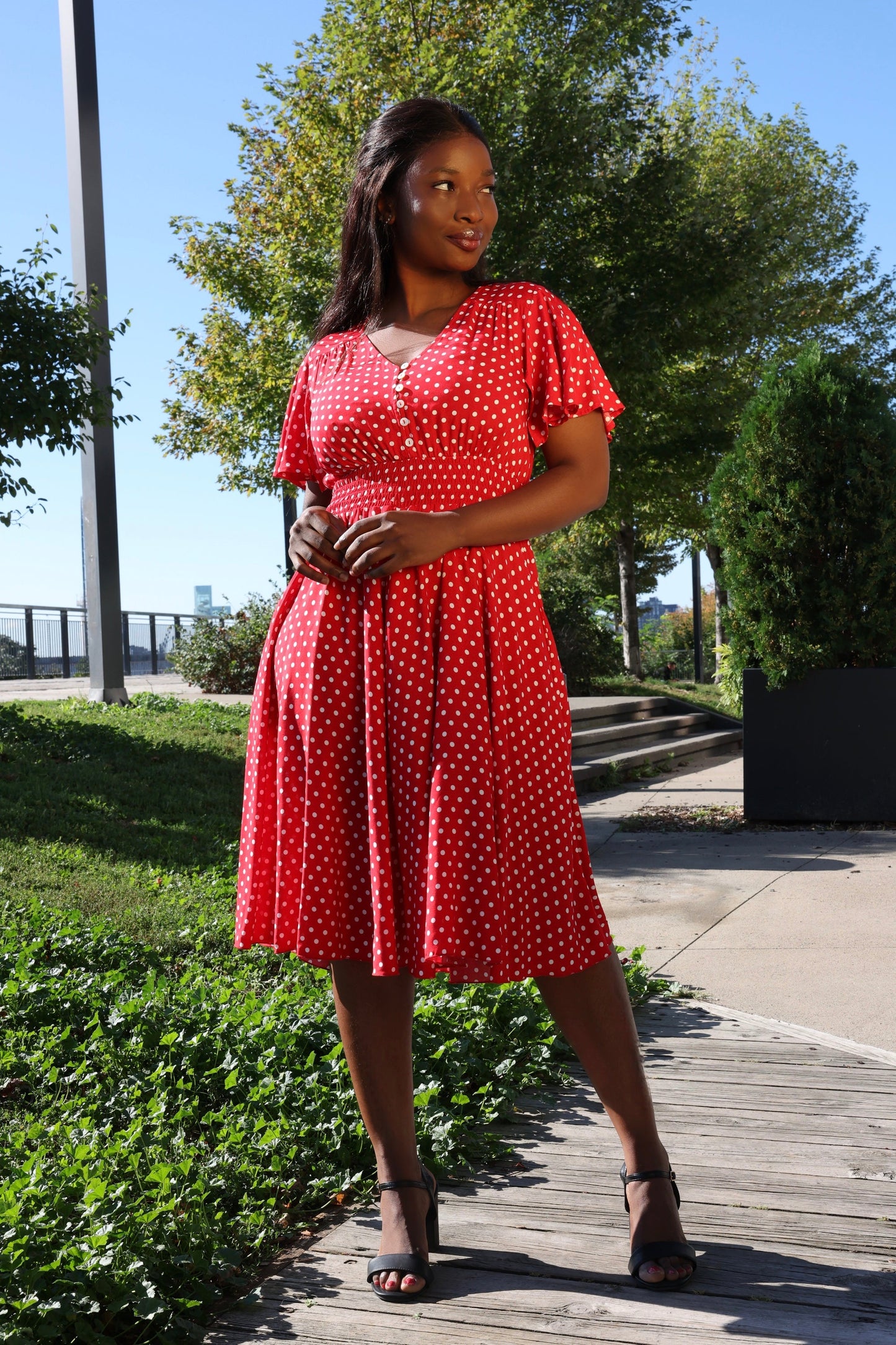 Antoinette Polka Dots Dress