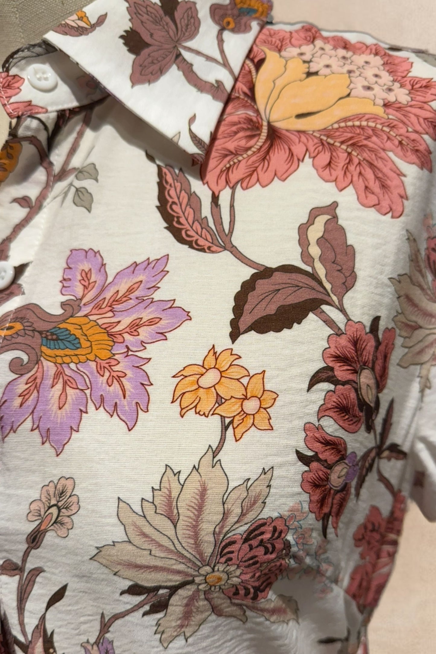 Augustine Midi Shirt Dress Floral Print