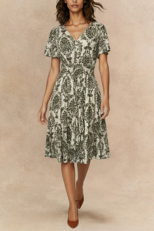 Babette Floral Smocked Dress