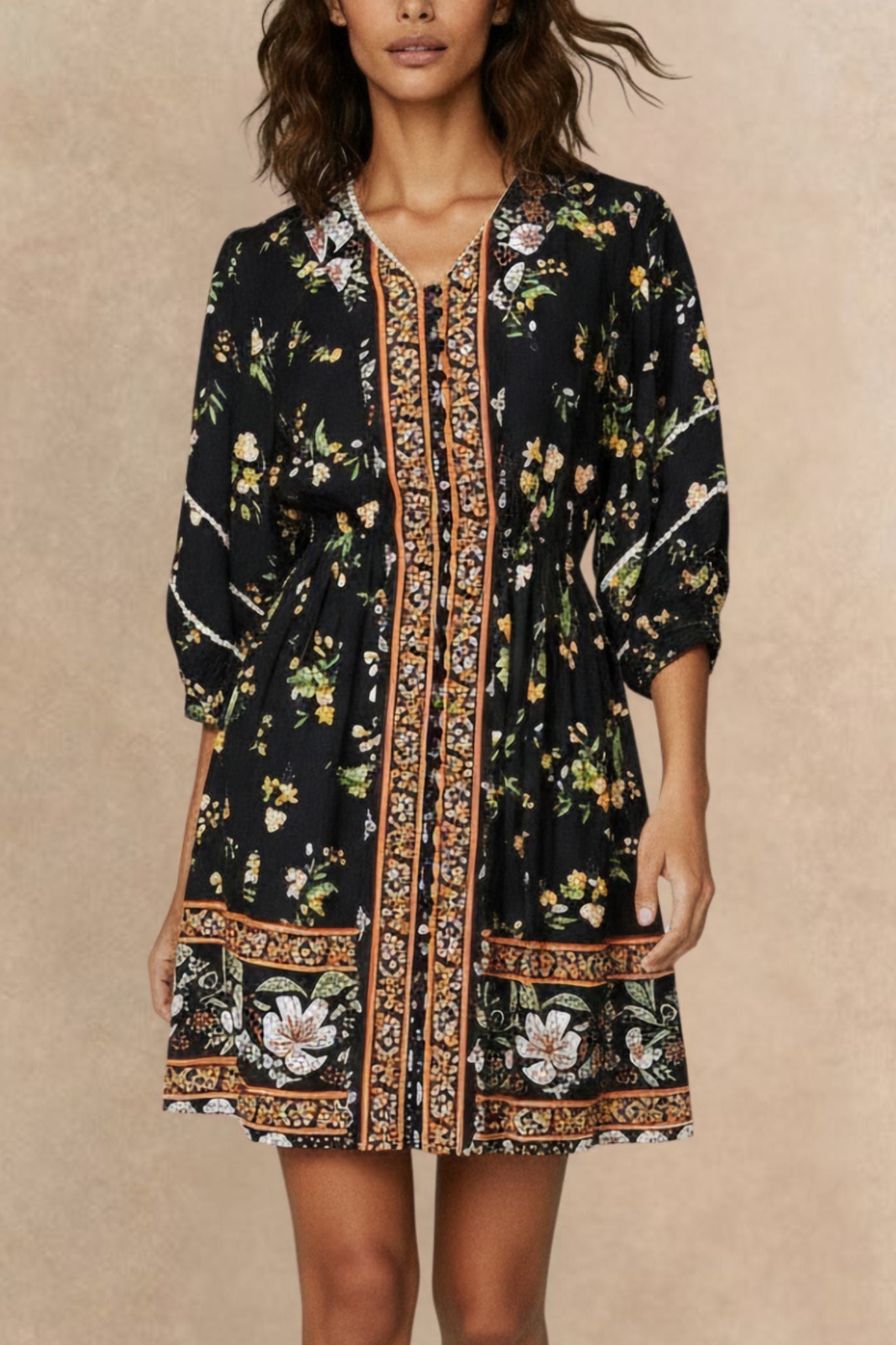 PRE-SALE | Brigitta Printed Boho Dress