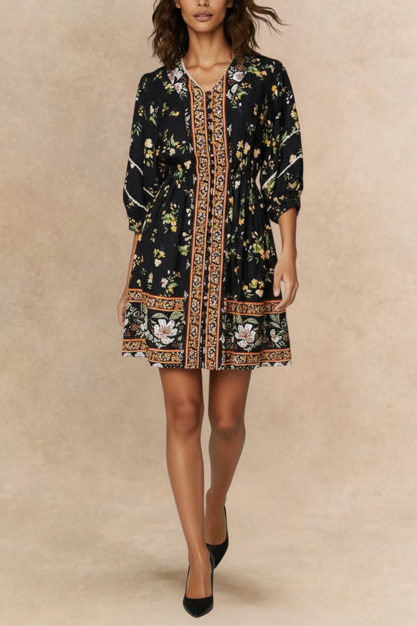 PRE-SALE | Brigitta Printed Boho Dress