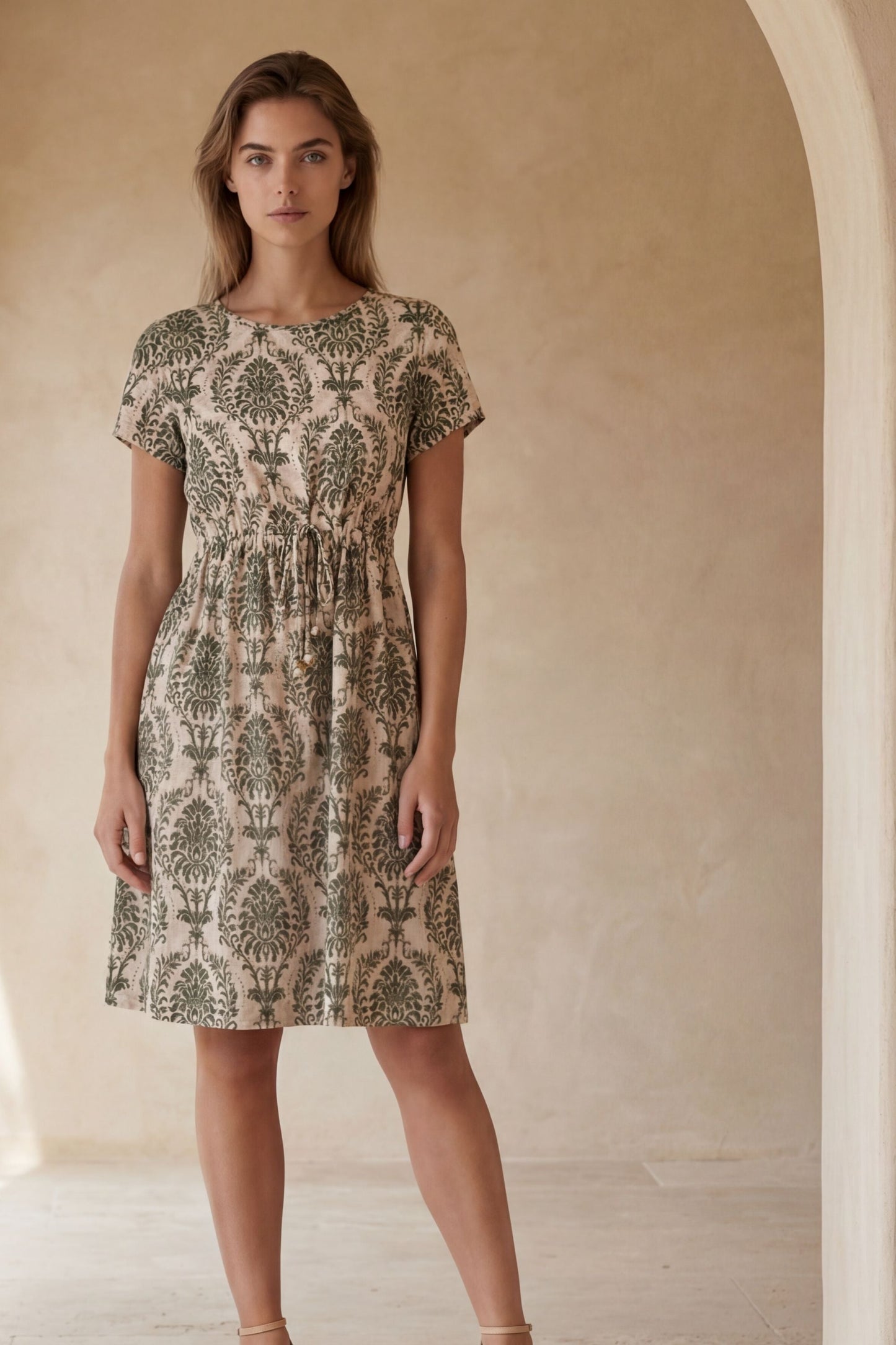 Celia Green Short Printed Dress
