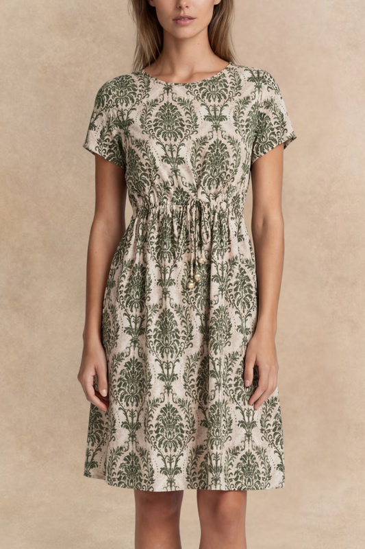 Celia Green Short Printed Dress