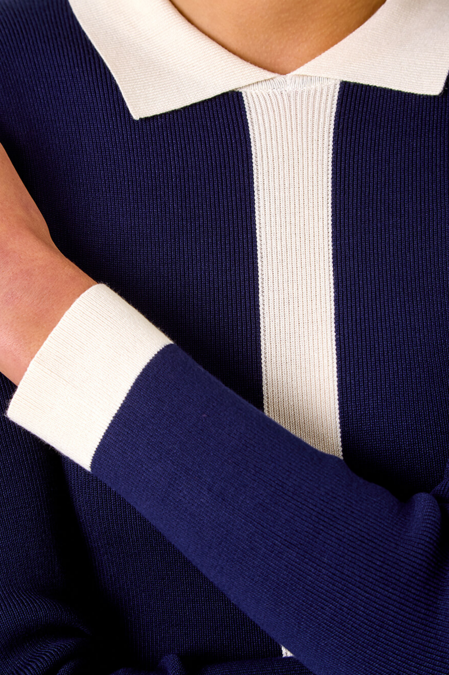 Clarissa Knit Dress with Contrast Trim