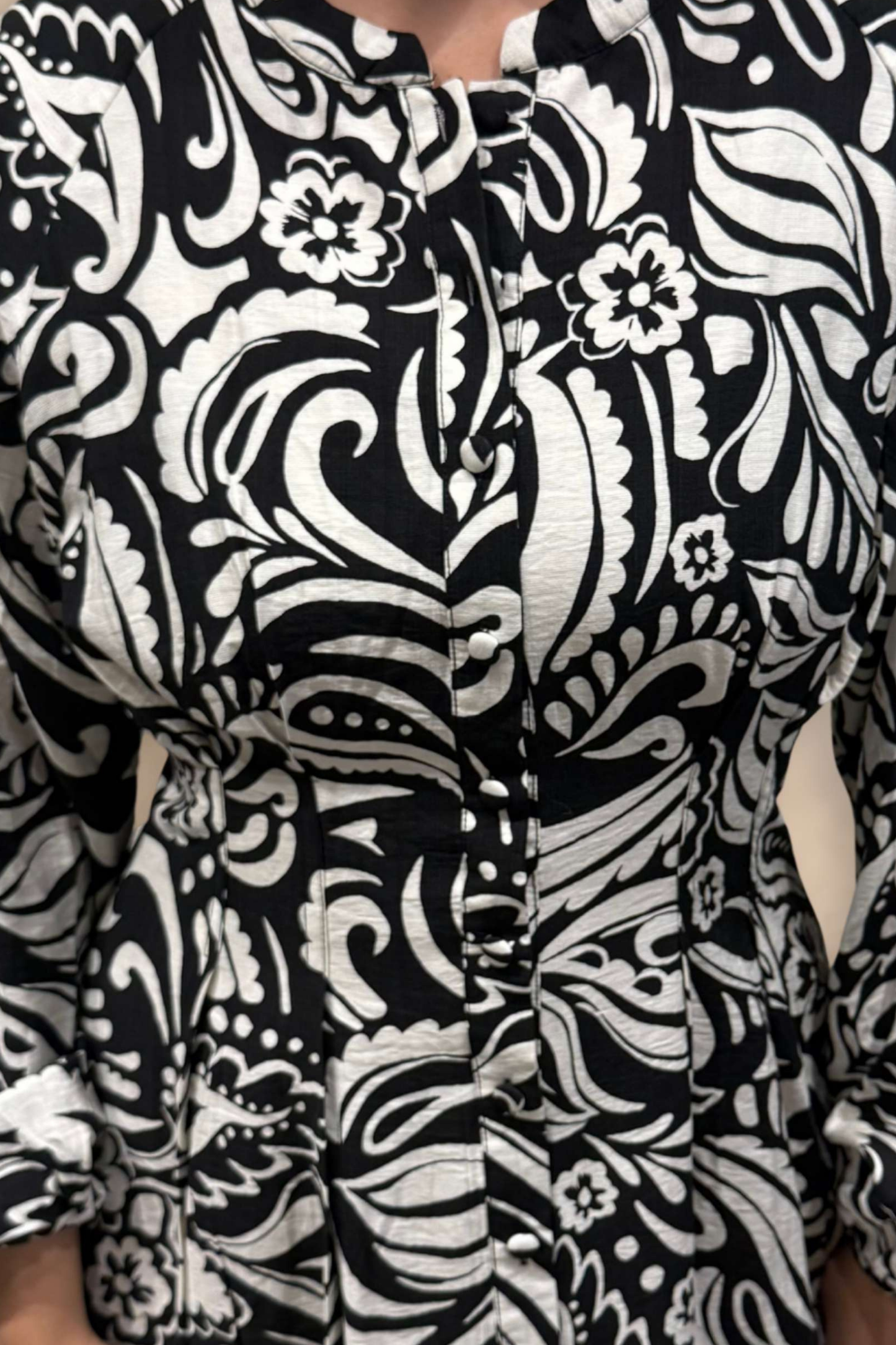 Eleanor Printed Long Sleeve Dress