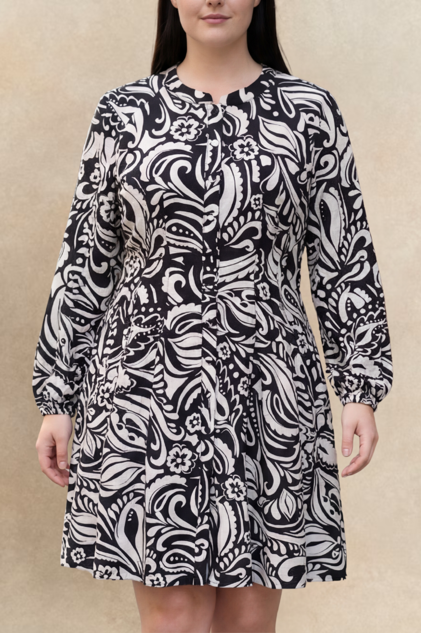 Eleanor Printed Long Sleeve Dress