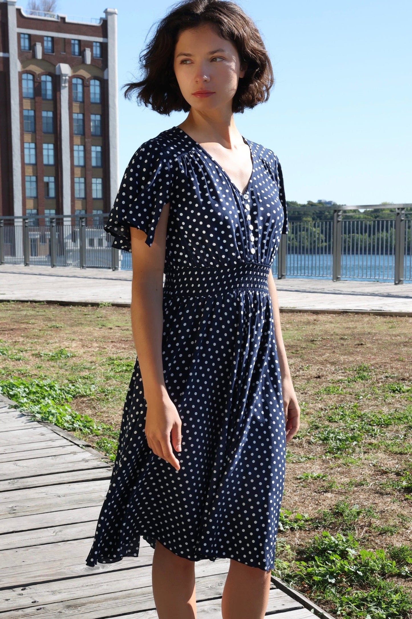 Antoinette Polka Dots Dress