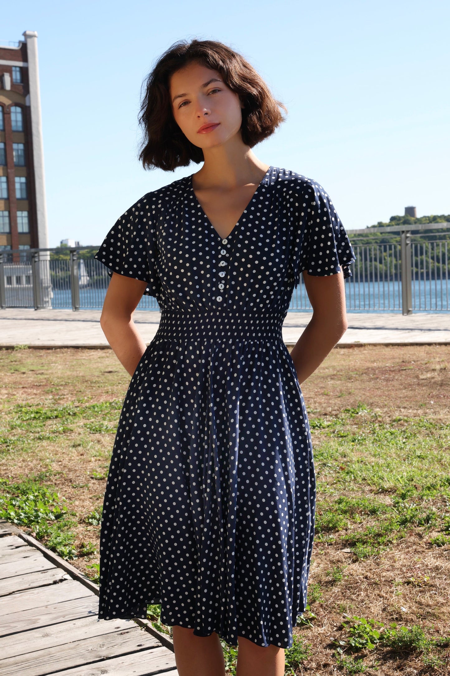 Antoinette Polka Dots Dress