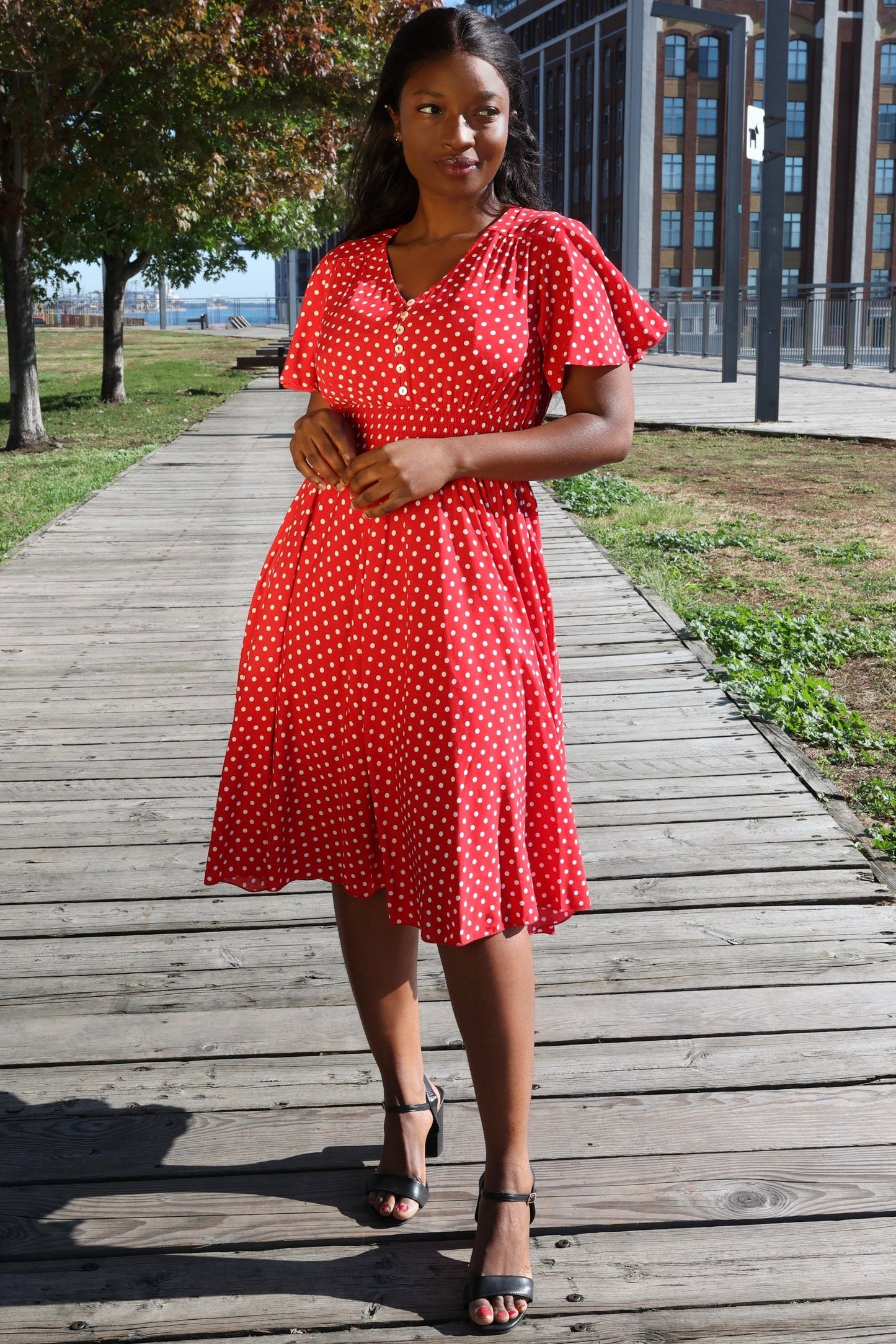 Antoinette Polka Dots Dress