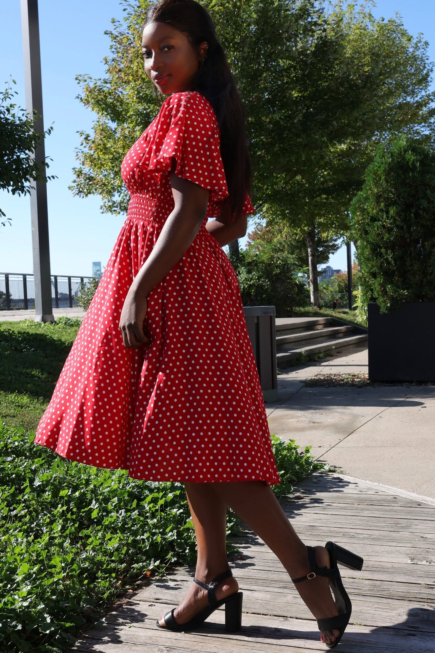 Antoinette Polka Dots Dress