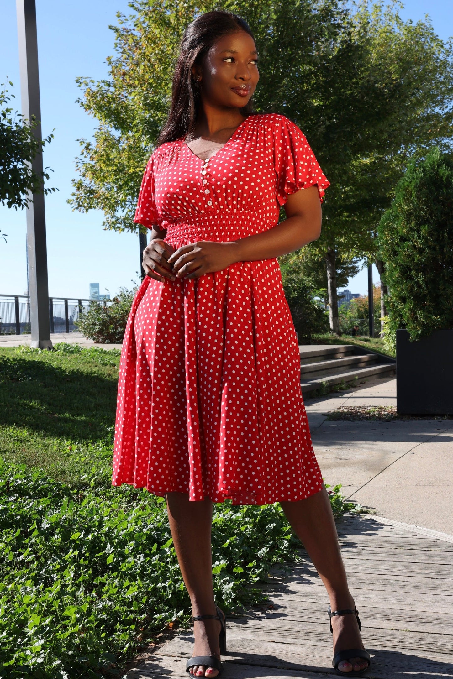 Antoinette Polka Dots Dress