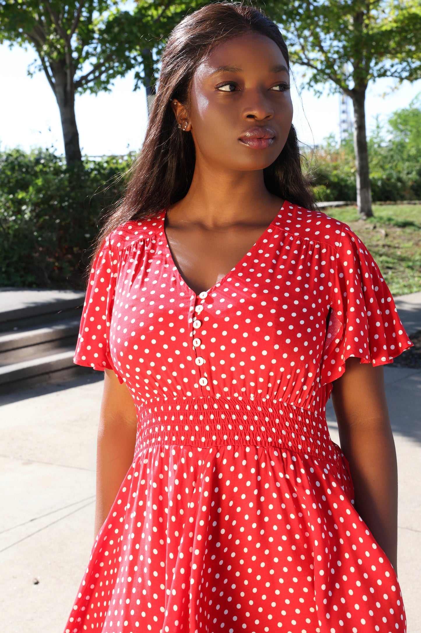 Antoinette Polka Dots Dress