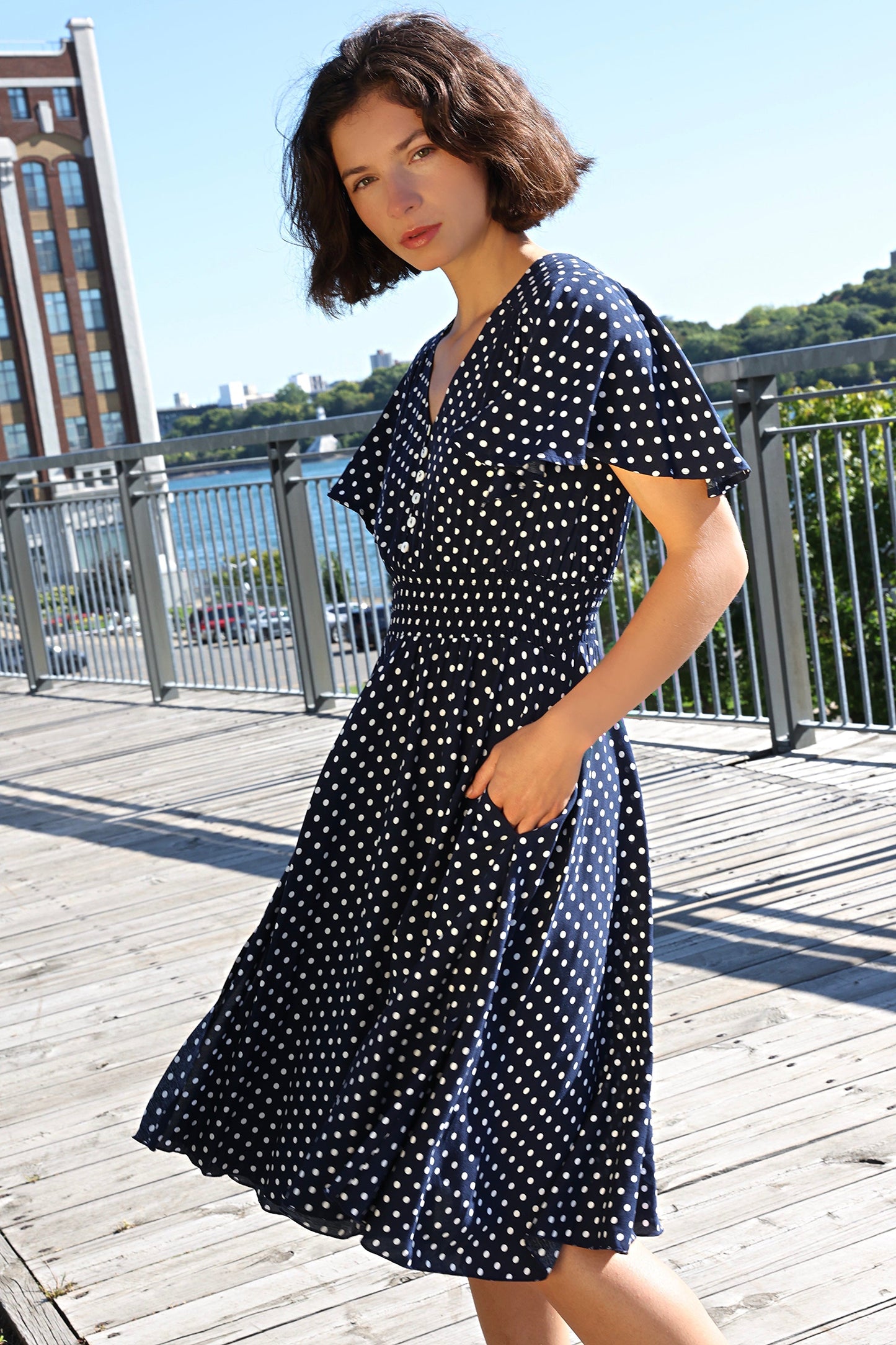 Antoinette Polka Dots Dress