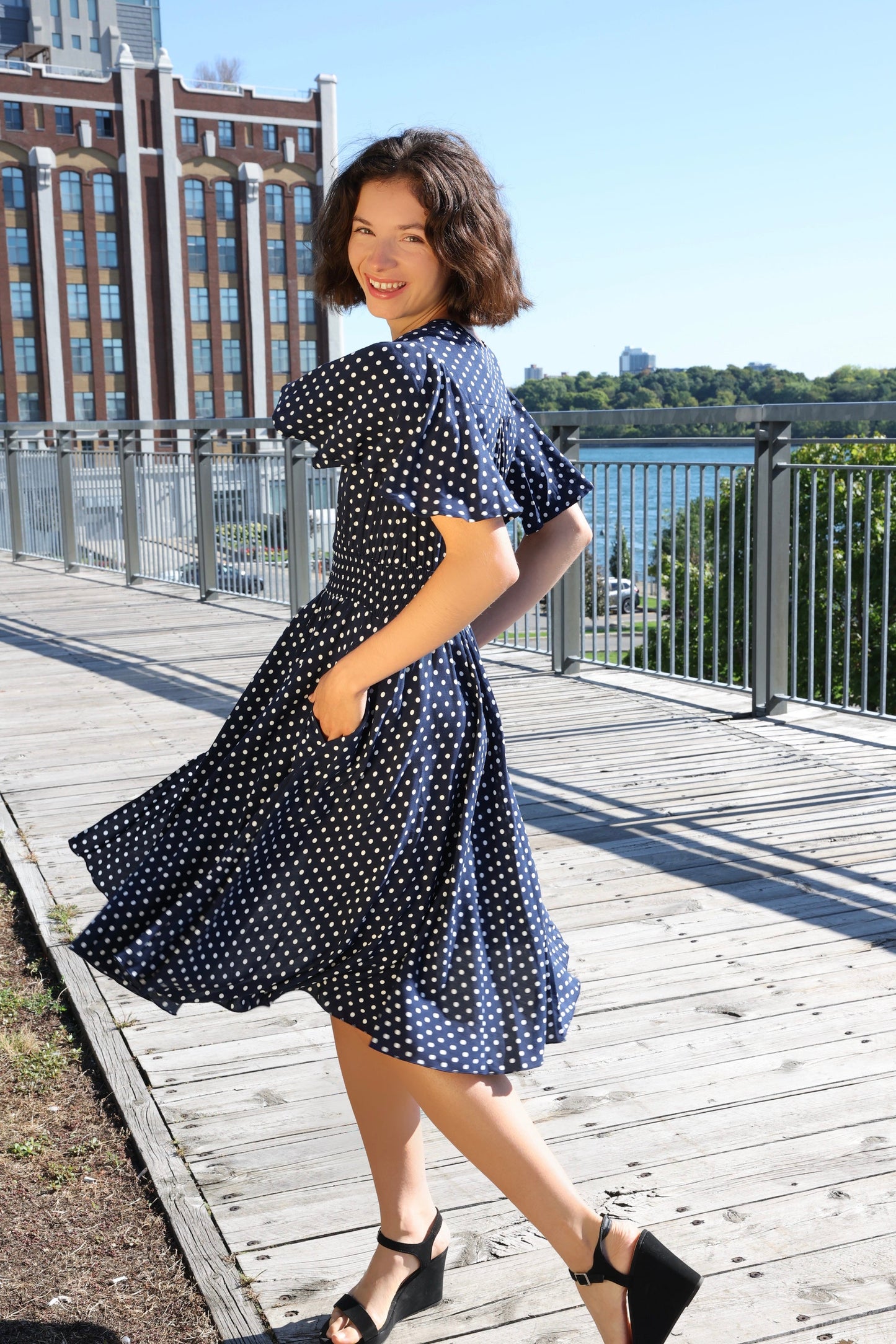 Antoinette Polka Dots Dress