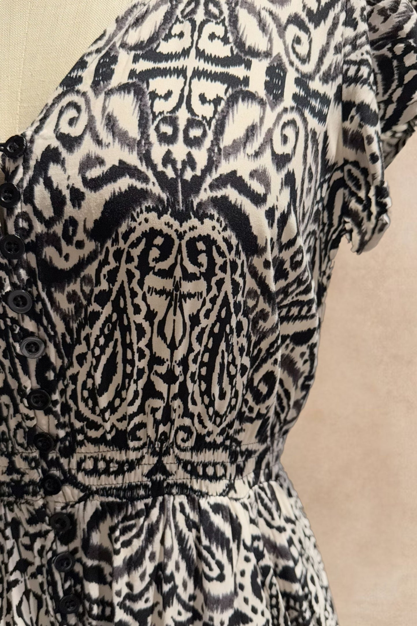 Kayla Boho V-Neck Midi Dress