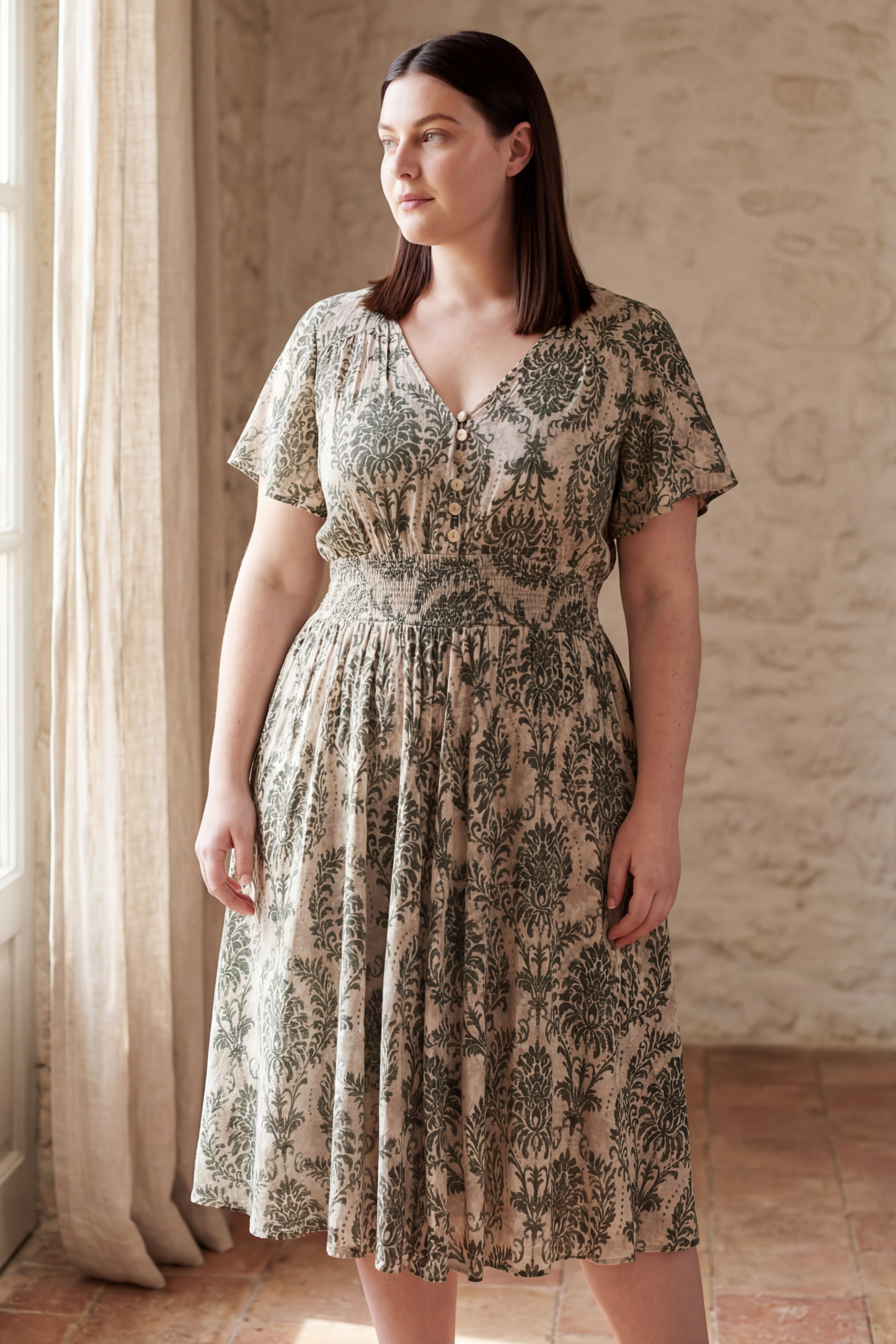 Lorie Floral Smocked Dress