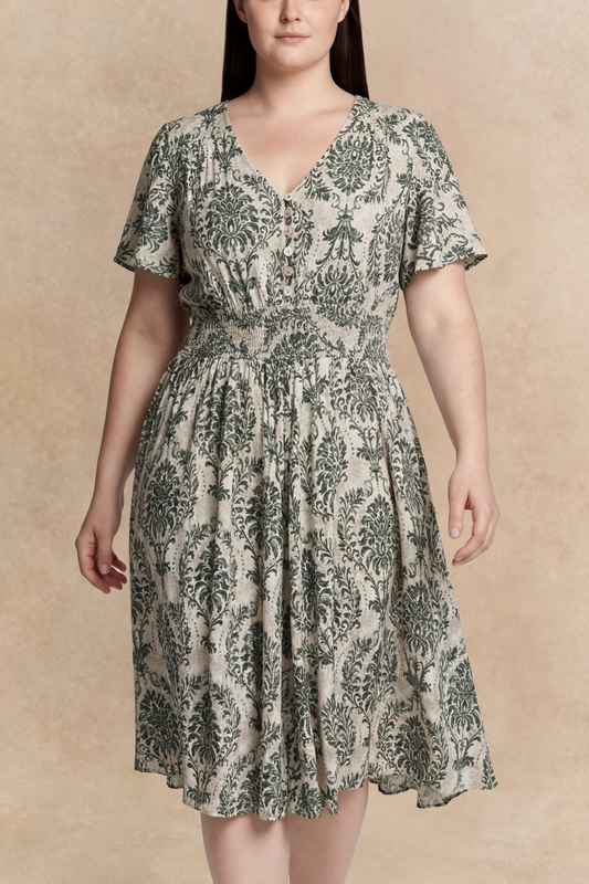 Lorie Floral Smocked Dress