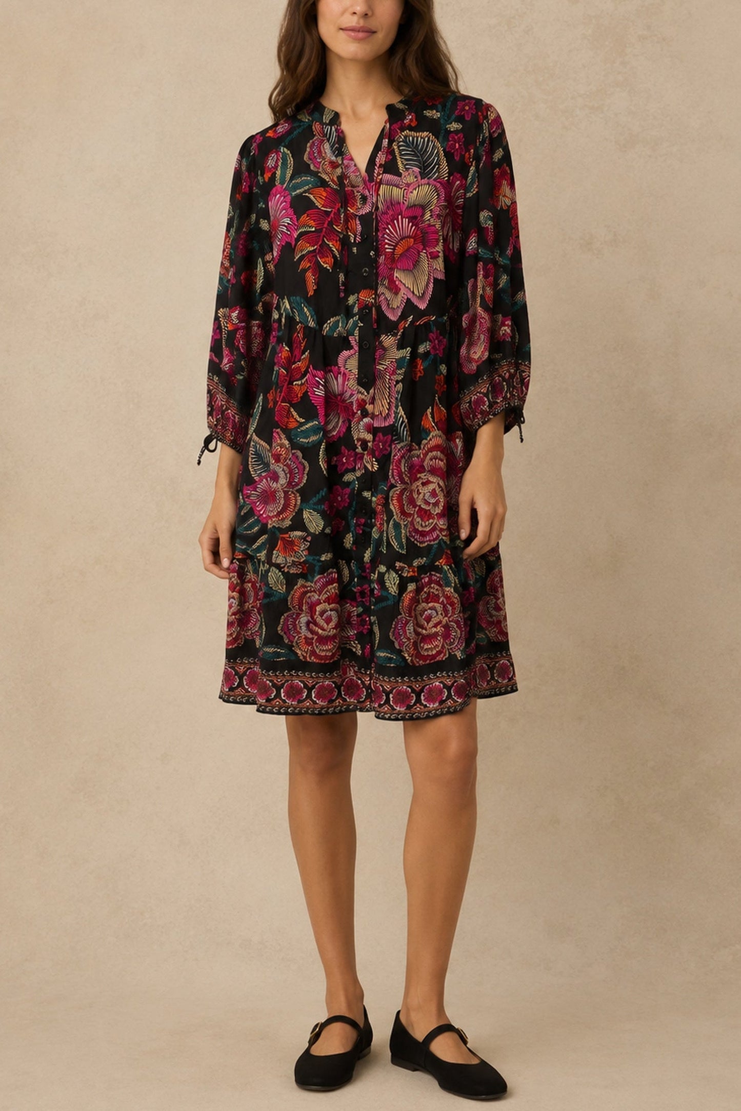 Mariah Printed Loose Styled Dress