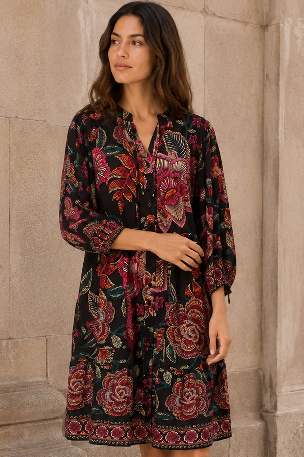 Mariah Printed Loose Styled Dress