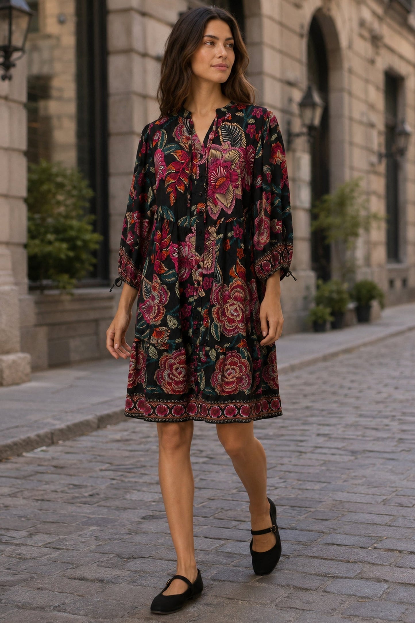 Mariah Printed Loose Styled Dress