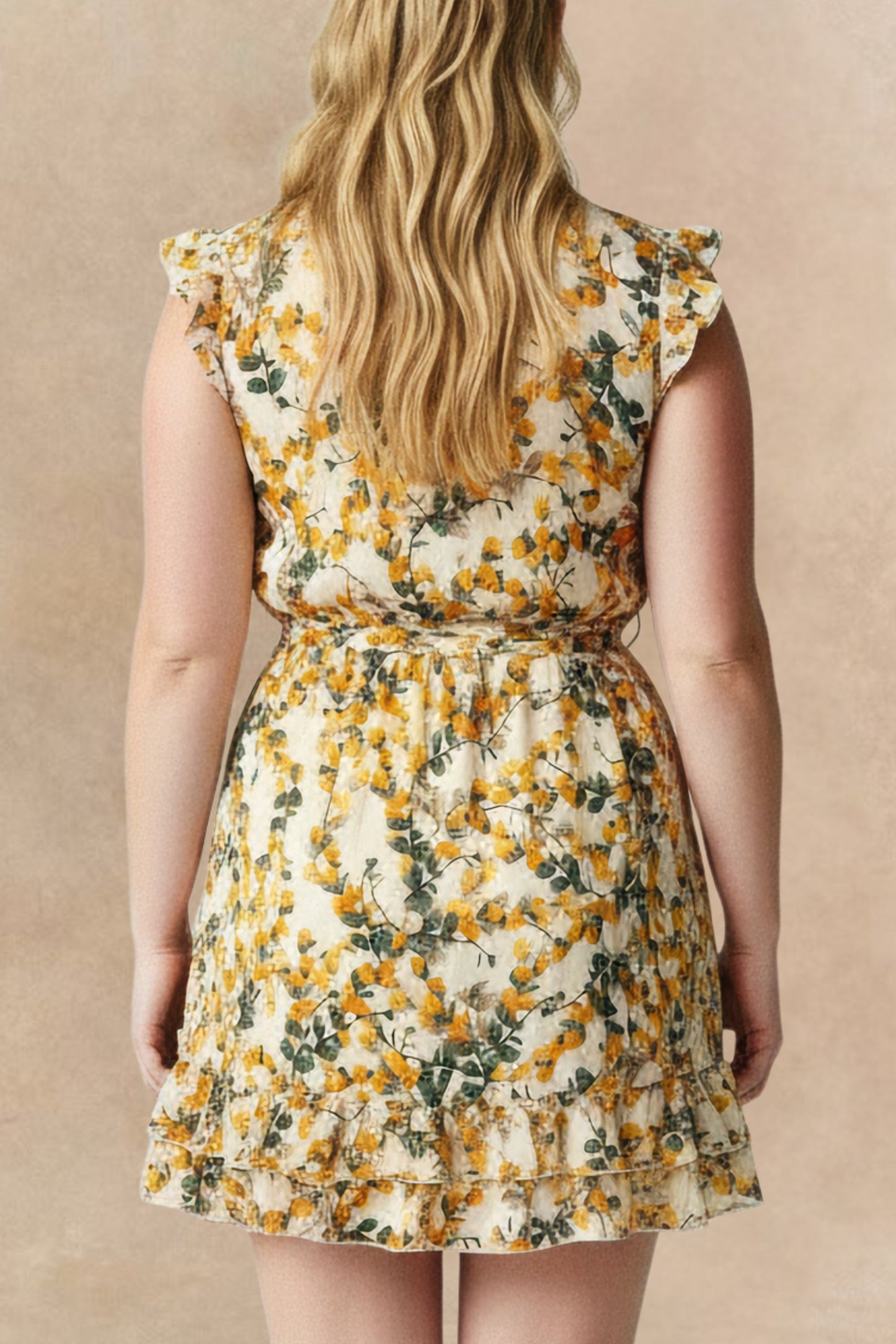 Natasha Citrus Print Short Dress