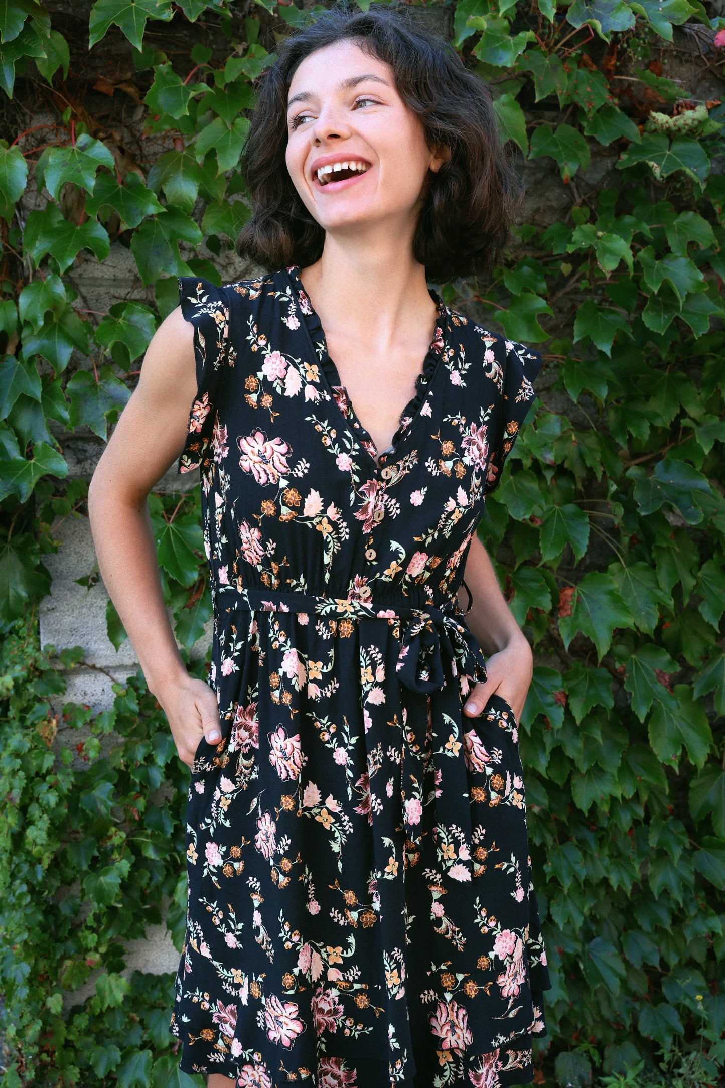 Natasha Floral Print Short Dress