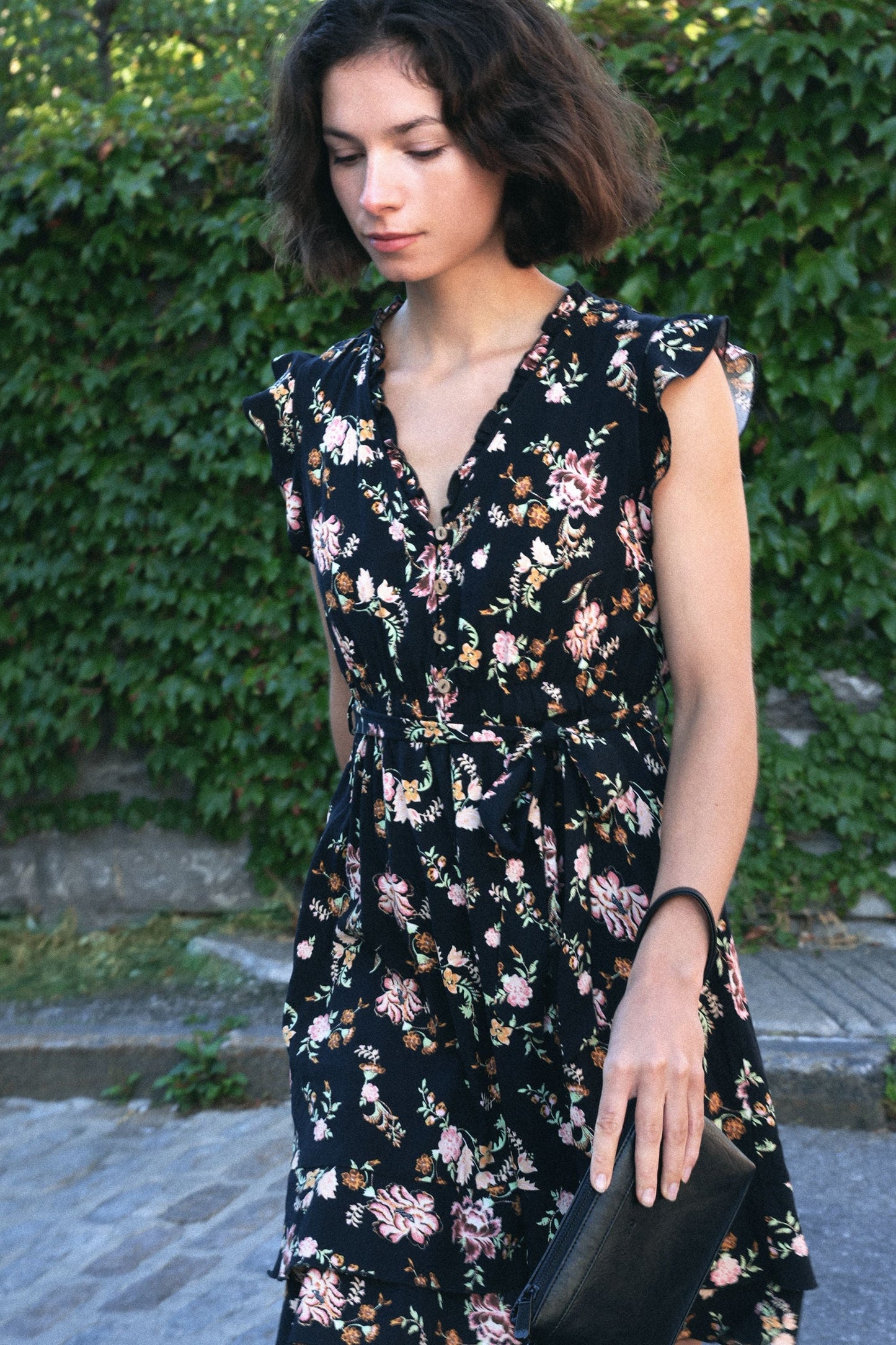 Natasha Floral Print Short Dress