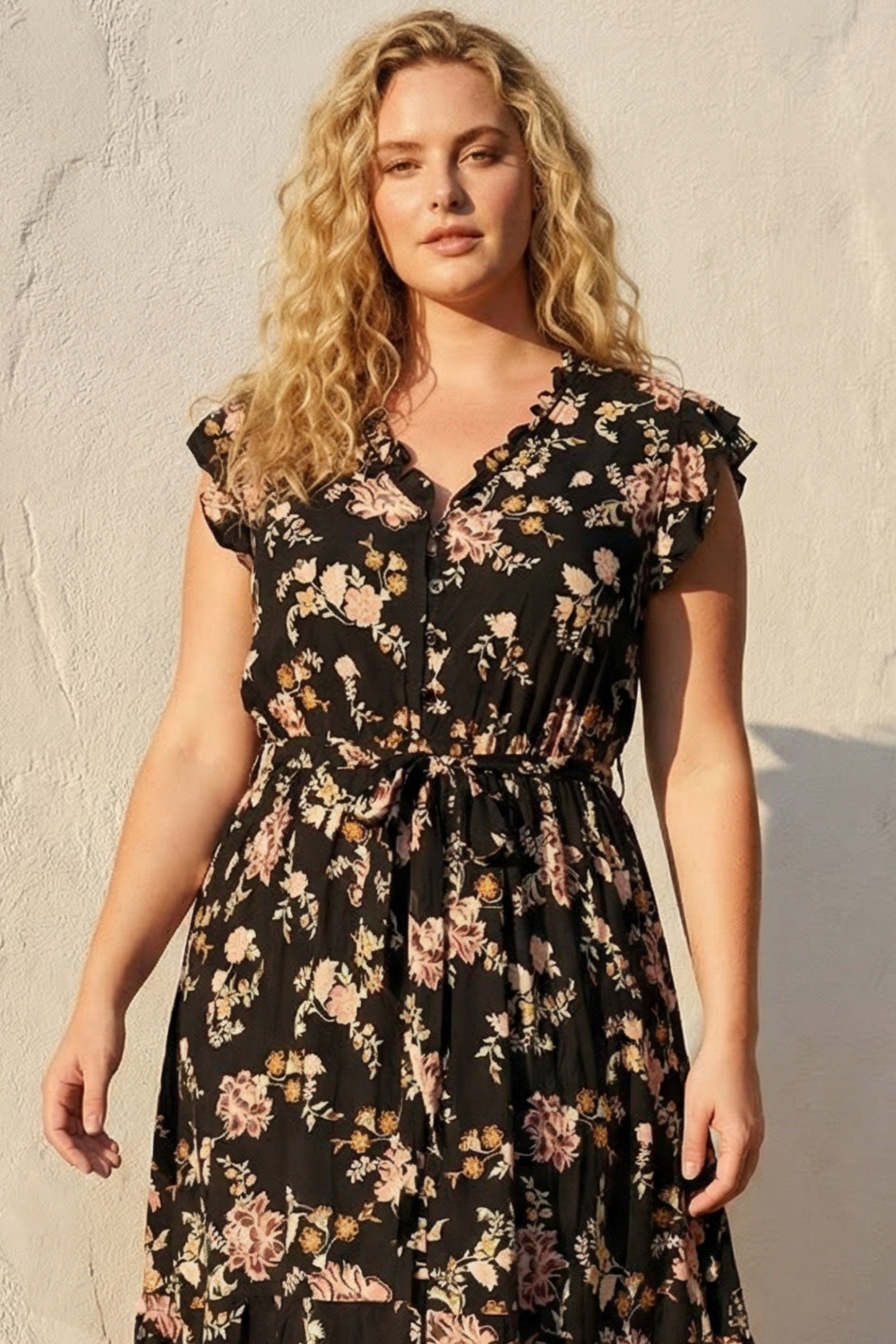 Natasha Floral Print Short Dress