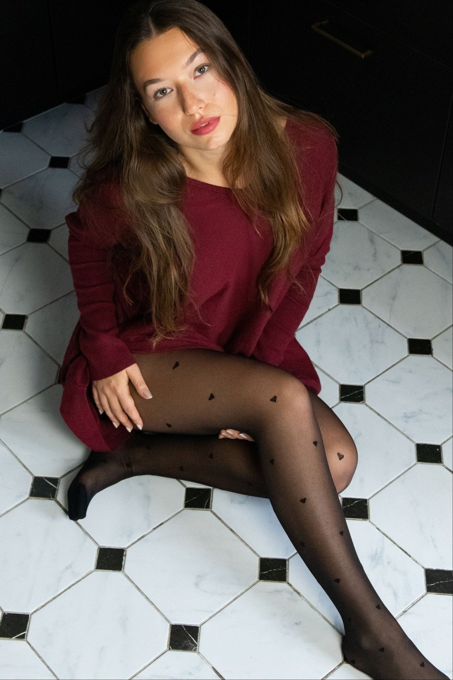 Tights Hearts Stockings + Mesh Laundry Bag