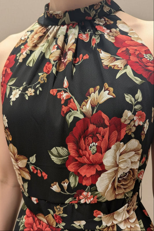 Alexandra Floral Halter Dress