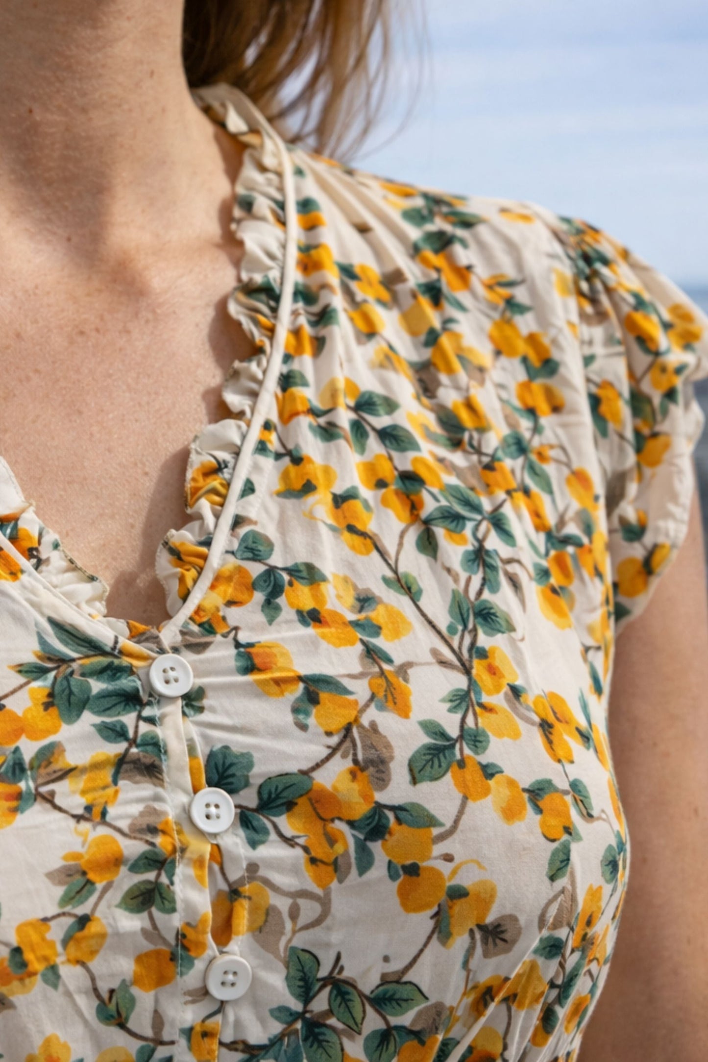 Natasha Citrus Print Short Dress