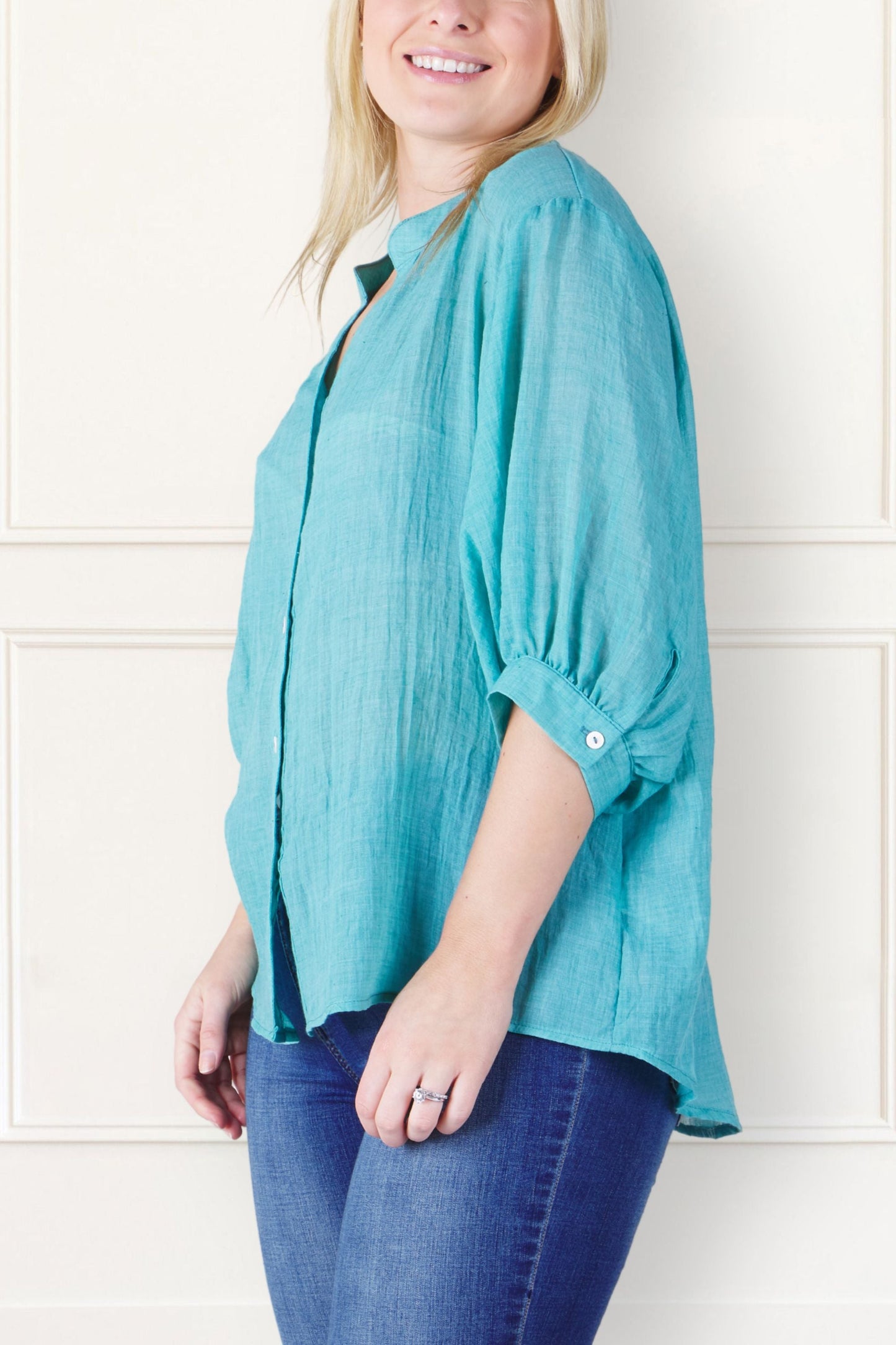 PRE-SALE | Roxanne Oversized Shirt Semi-Sheer Cotton Blend