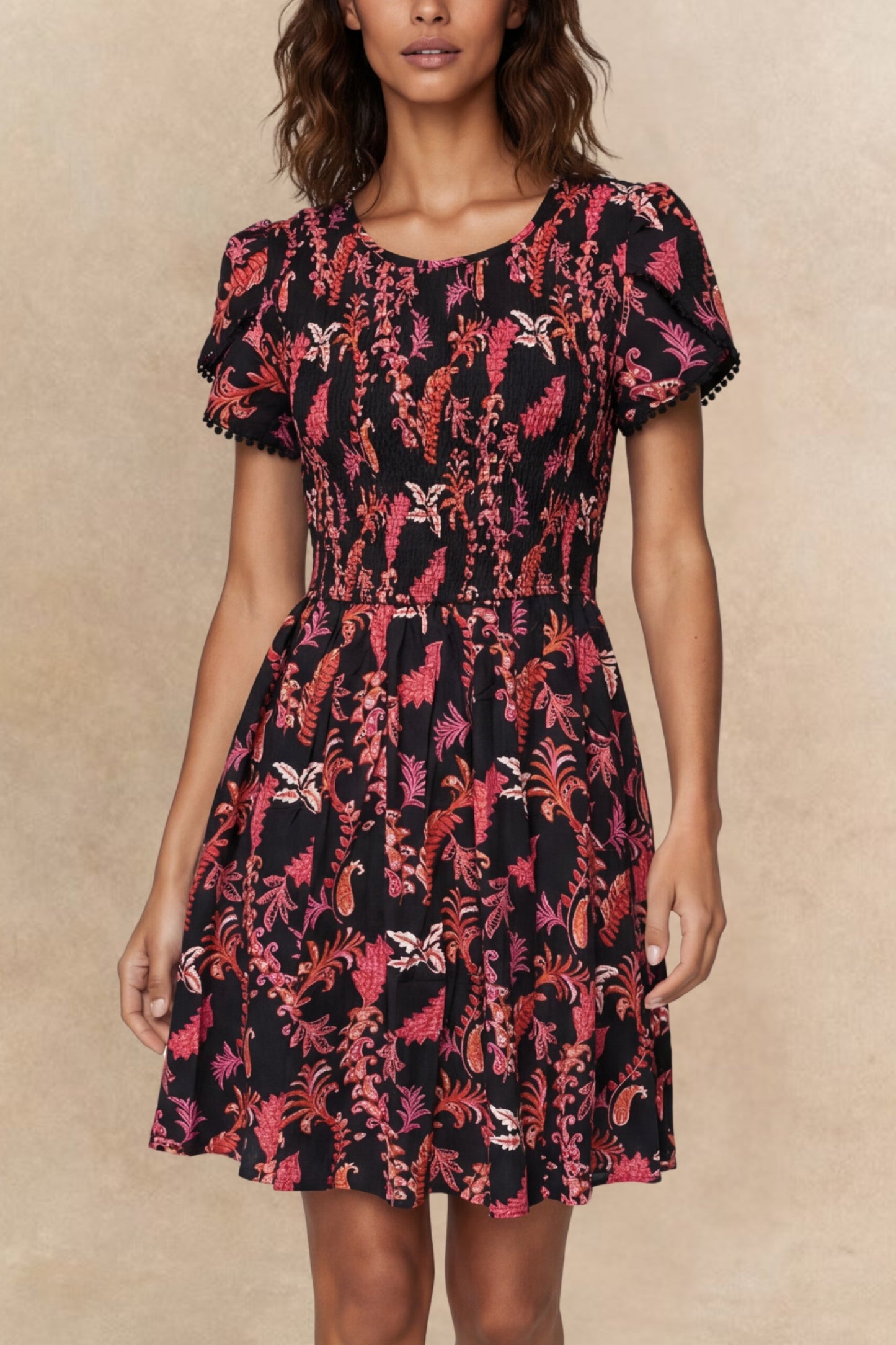 Rosalie Paisley Short Dress