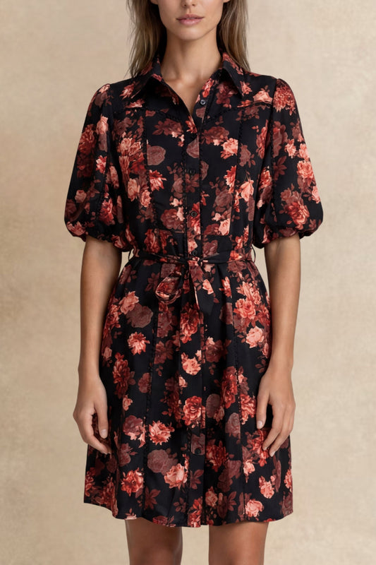 Ruby Floral Shirt Dress